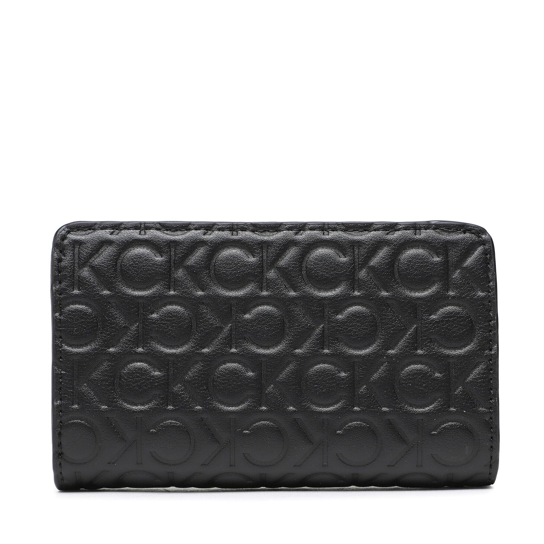 Calvin Klein Portofel Mare de Damă Re Lock Bifold Wallet Emb Mono K60K610240 Negru - Pled.ro