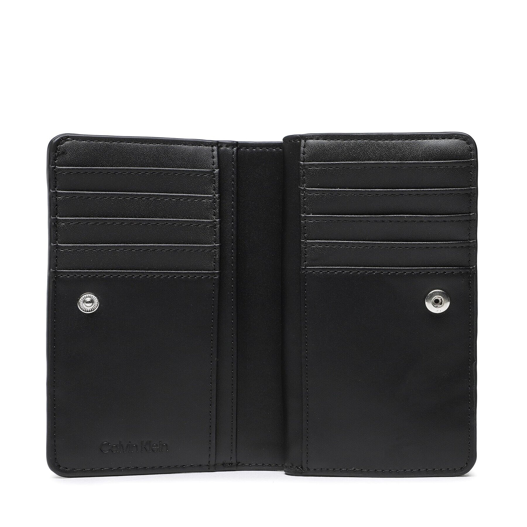 Calvin Klein Portofel Mare de Damă Re Lock Bifold Wallet Emb Mono K60K610240 Negru - Pled.ro