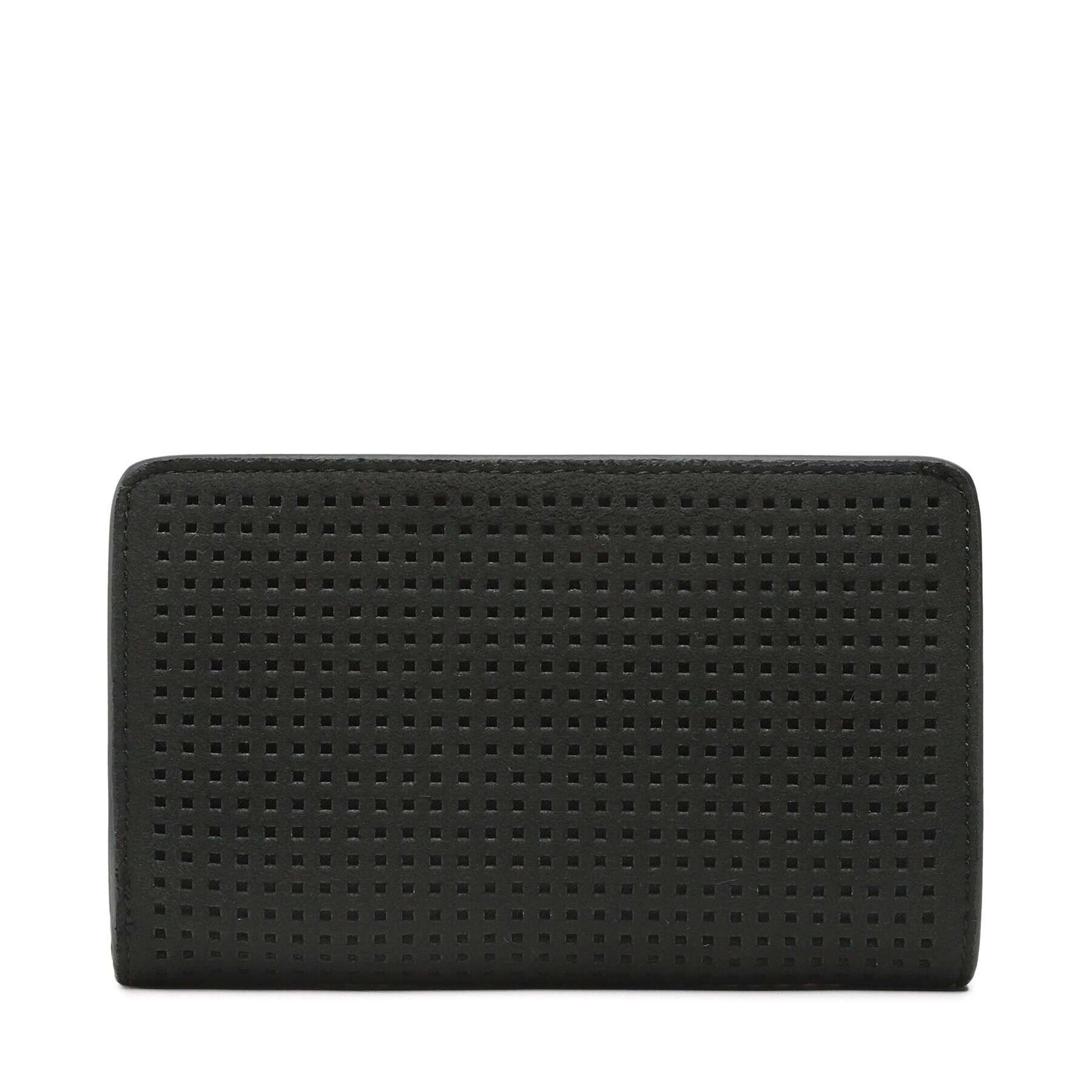 Calvin Klein Portofel Mare de Damă Re-Lock Bifold Wallet Perf Pu K60K610661 Negru - Pled.ro