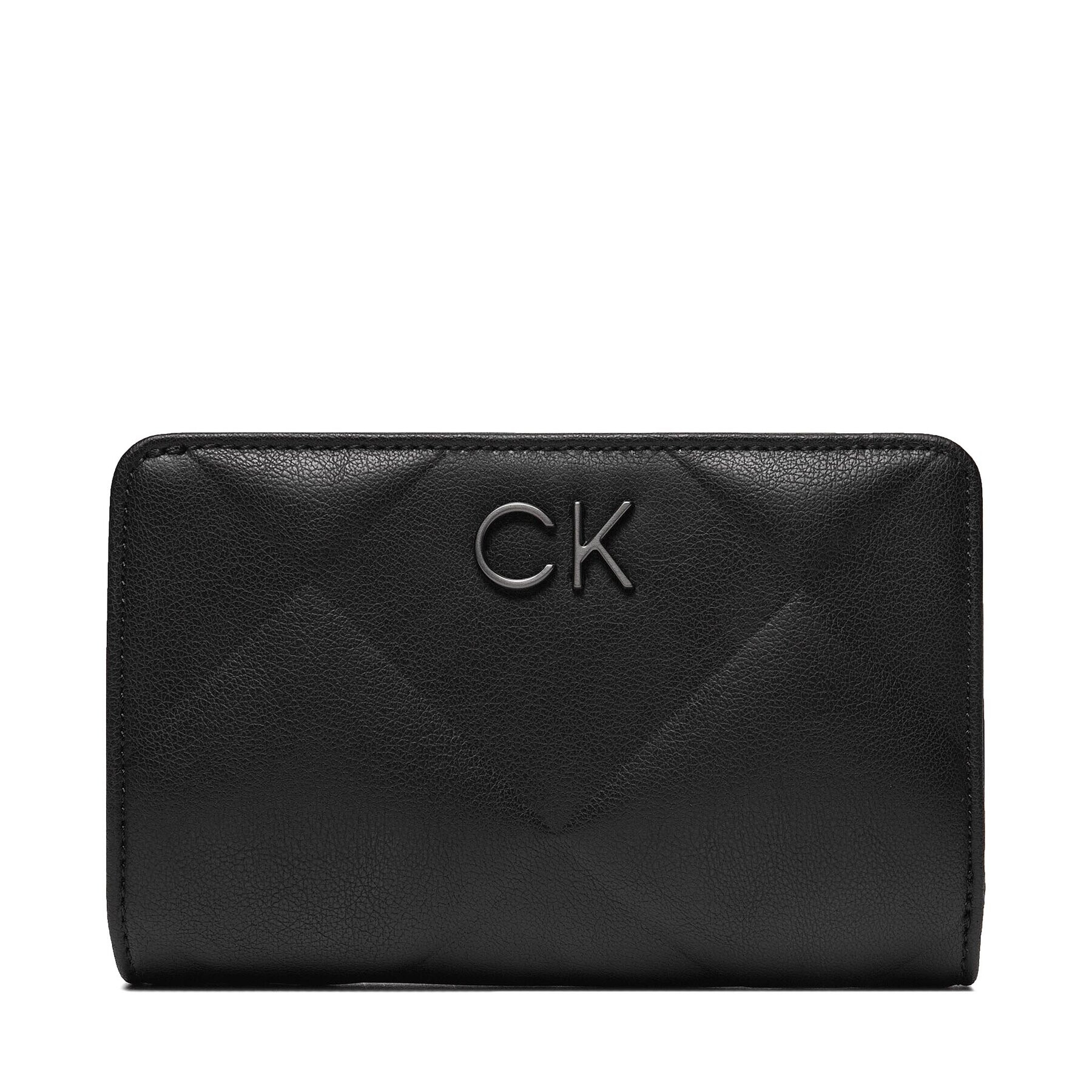 Calvin Klein Portofel Mare de Damă Re-Lock Quilt Bifold Wallet K60K611374 Negru - Pled.ro