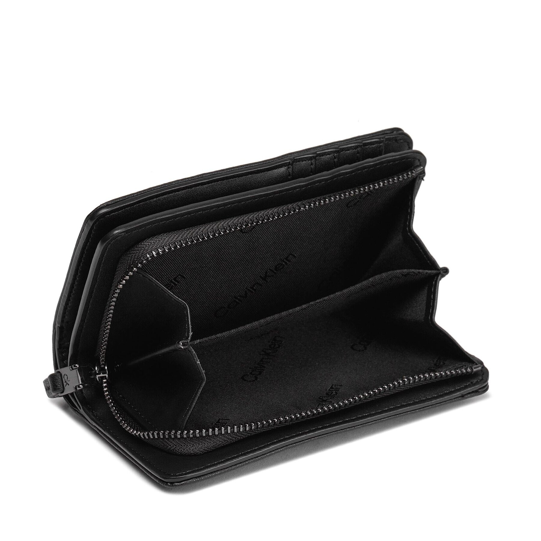 Calvin Klein Portofel Mare de Damă Re-Lock Quilt Bifold Wallet K60K611374 Negru - Pled.ro