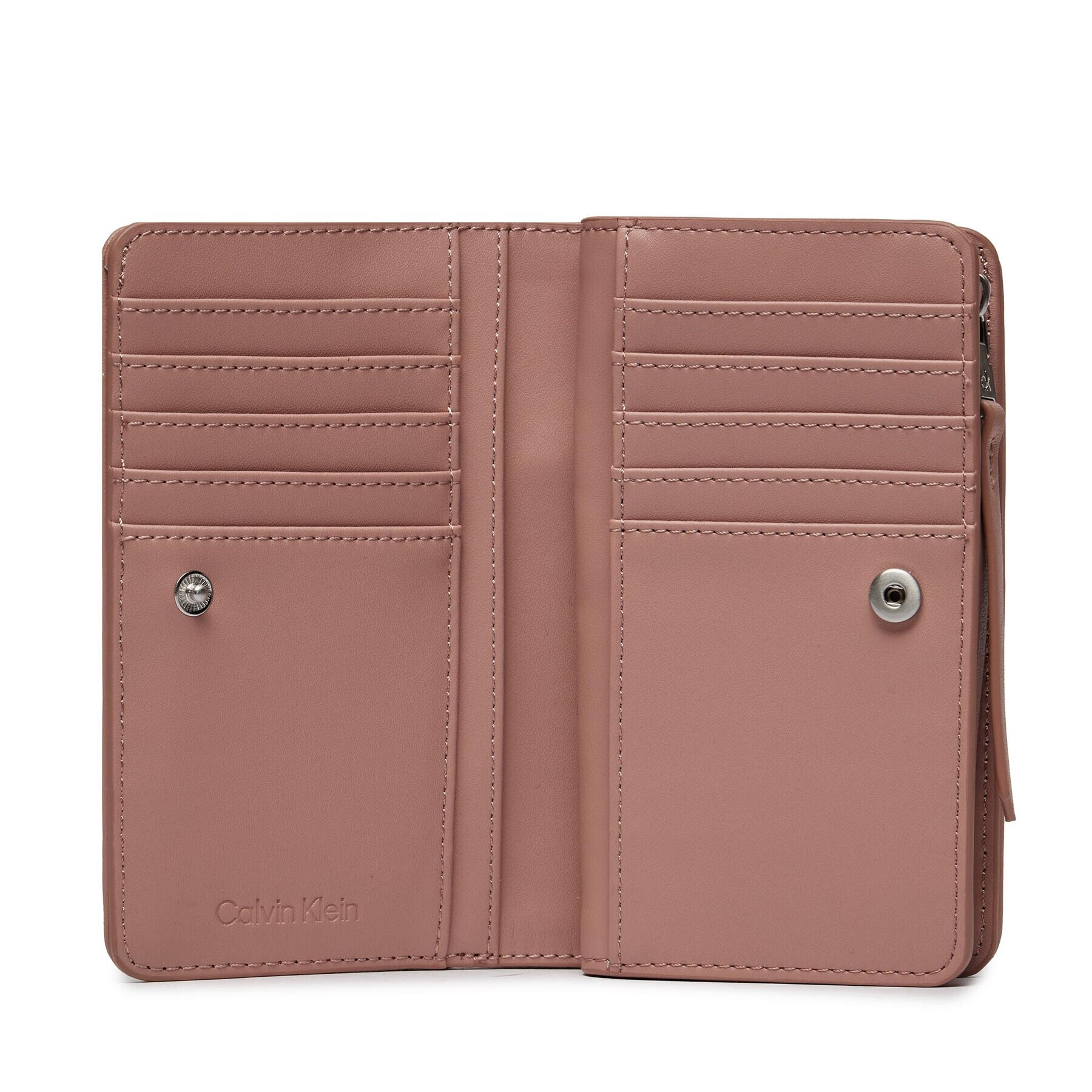 Calvin Klein Portofel Mare de Damă Re-Lock Quilt Bifold Wallet K60K611374 Roz - Pled.ro