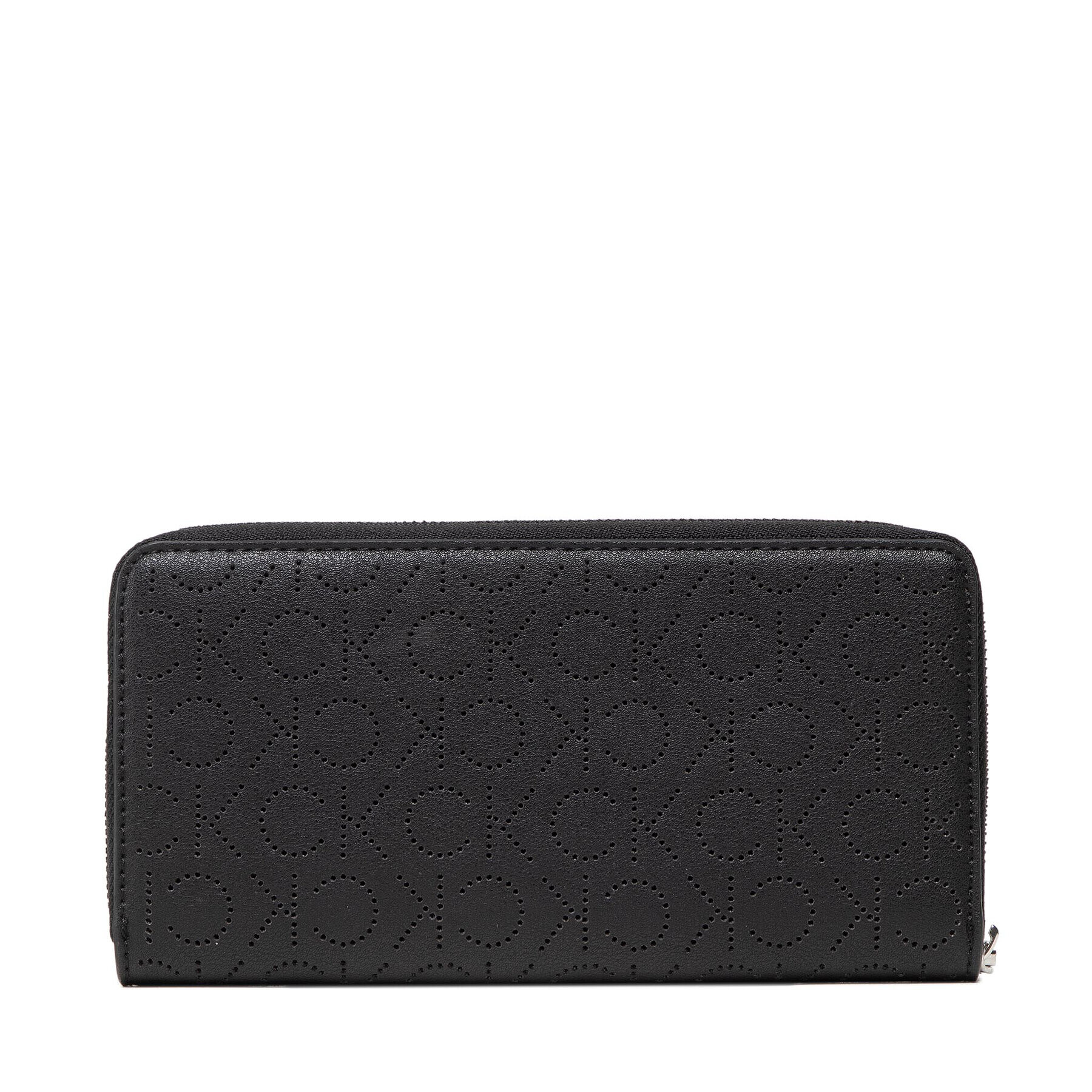 Calvin Klein Portofel Mare de Damă Re-Lock Slim Z/A Wallet Lg Perf K60K609485 Negru - Pled.ro