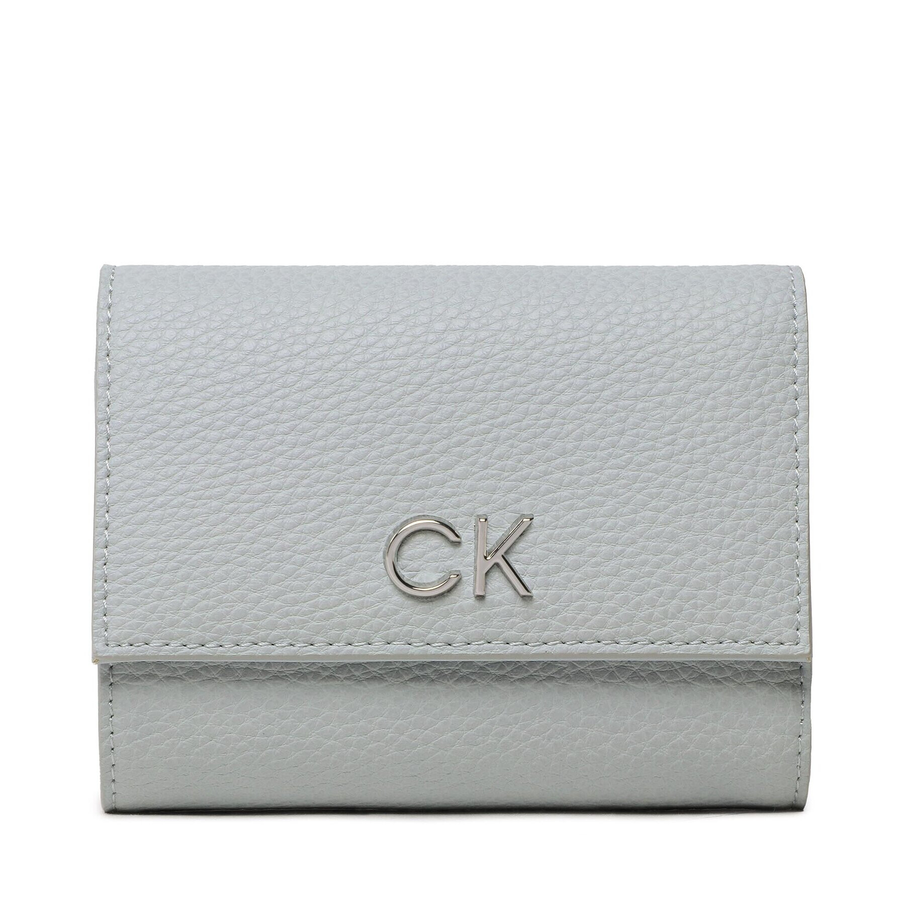 Calvin Klein Portofel Mare de Damă Re-Lock Trifold Md Pbl K60K609492 Albastru - Pled.ro