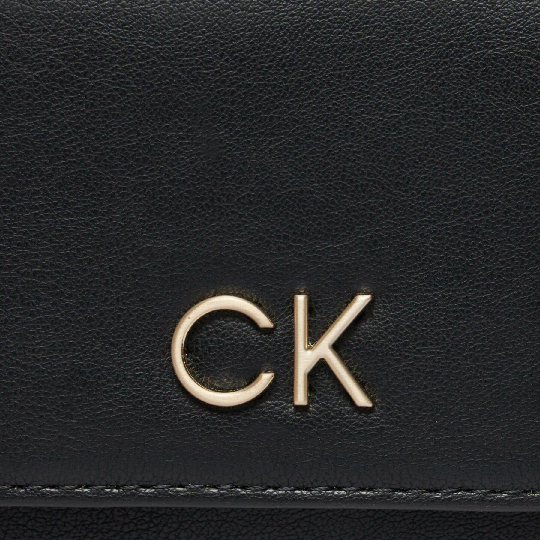 Calvin Klein Portofel Mare de Damă Re-Lock Trifold Md W/Chain K60K611458 Negru - Pled.ro