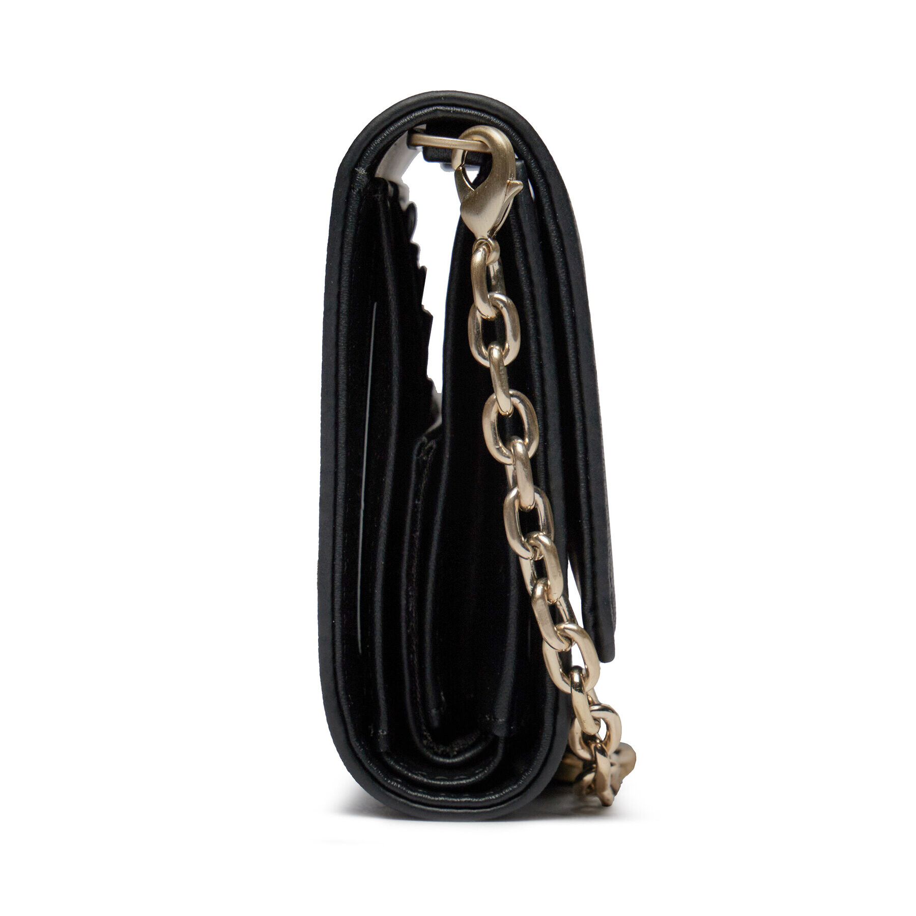 Calvin Klein Portofel Mare de Damă Re-Lock Trifold Md W/Chain K60K611458 Negru - Pled.ro