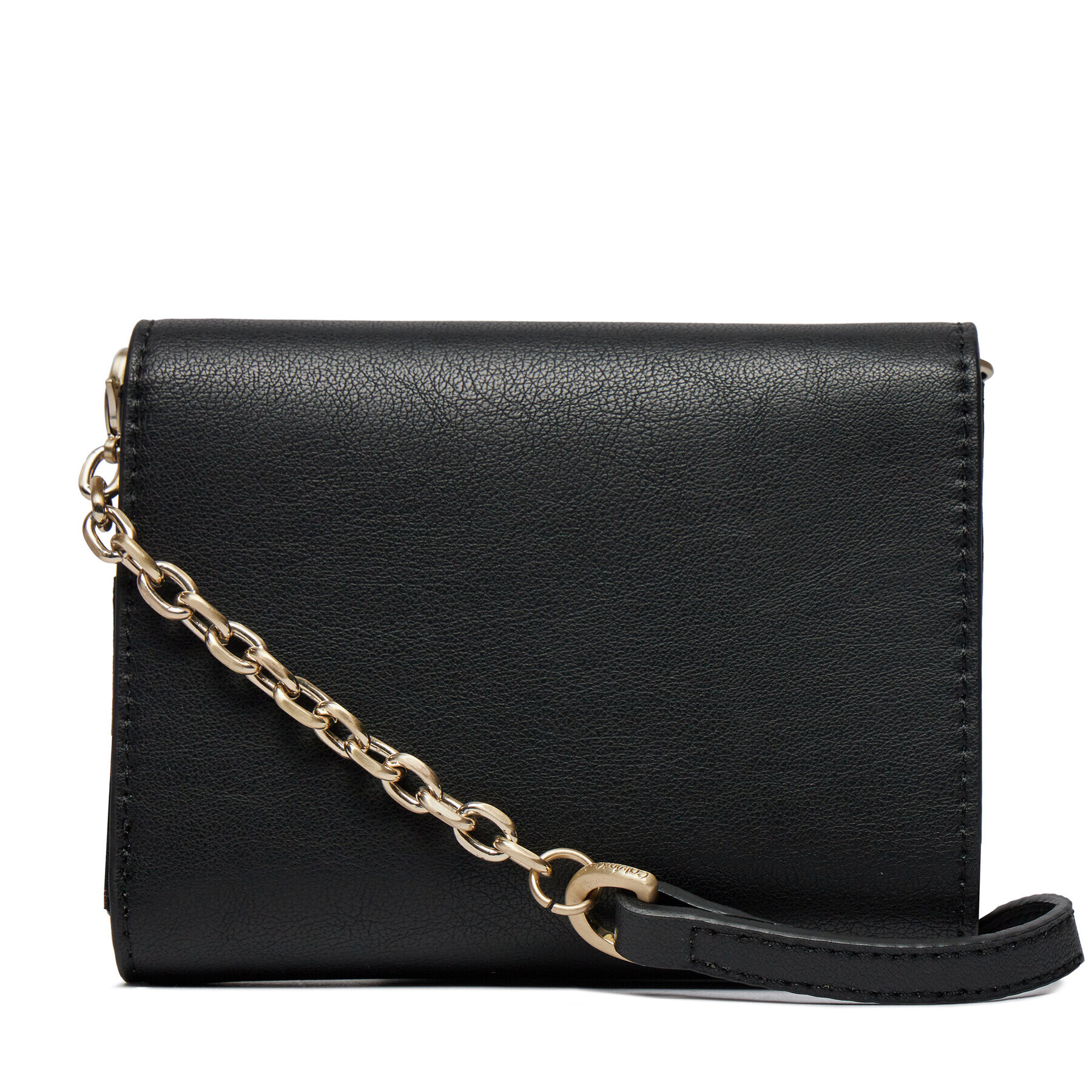 Calvin Klein Portofel Mare de Damă Re-Lock Trifold Md W/Chain K60K611458 Negru - Pled.ro