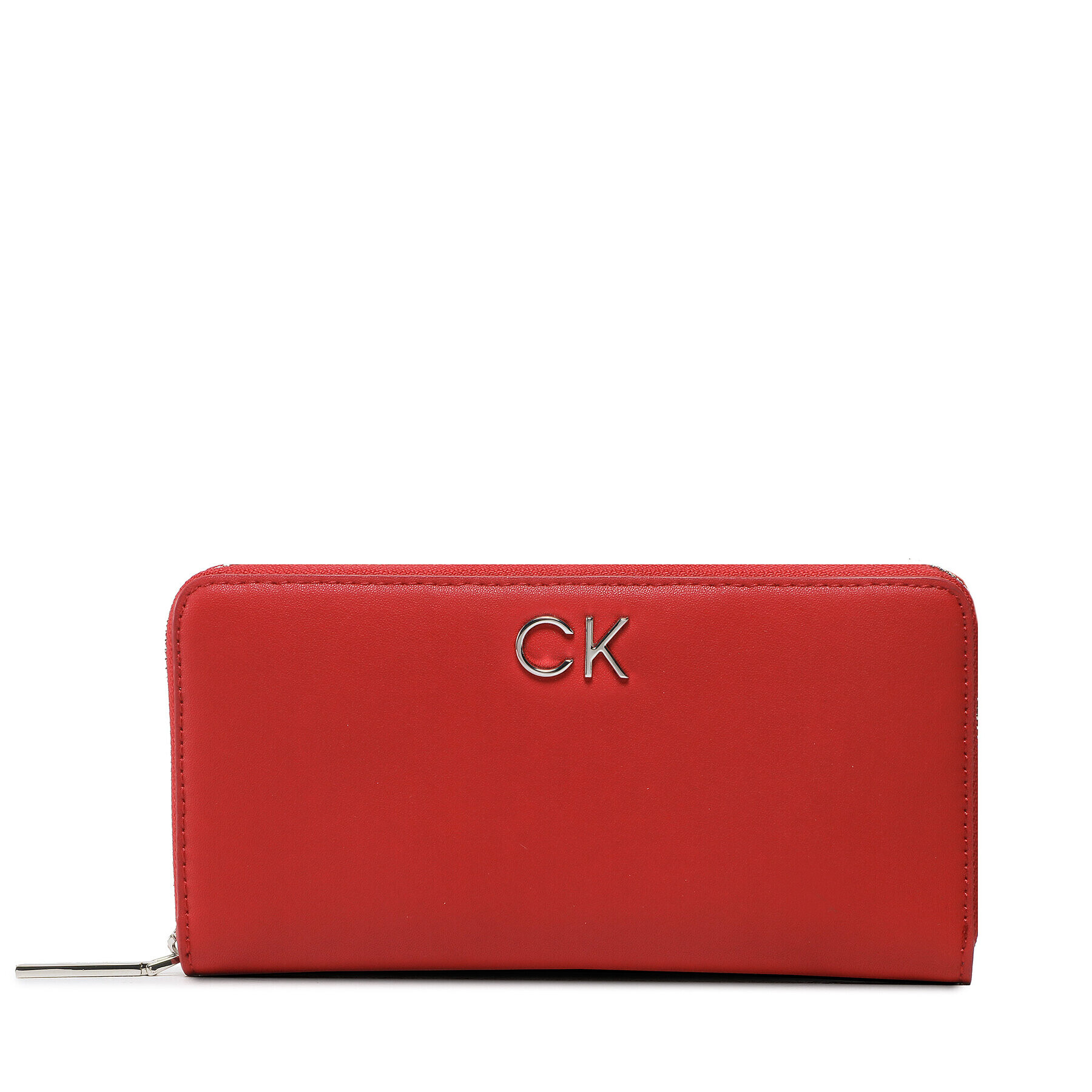 Calvin Klein Portofel Mare de Damă Re-Lock Z/A Wallet Lg K60K609699 Roșu - Pled.ro