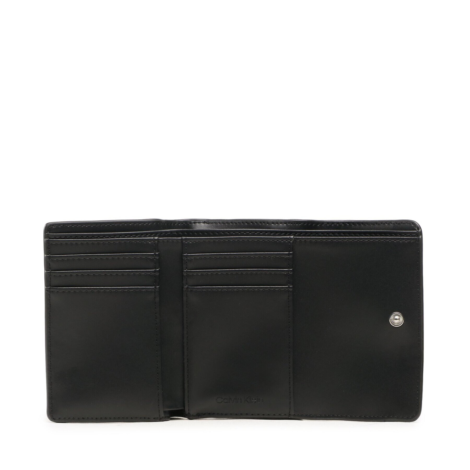 Calvin Klein Portofel Mic de Damă Ck Must Trifold Sm/Emb Mono K60K610951 Negru - Pled.ro