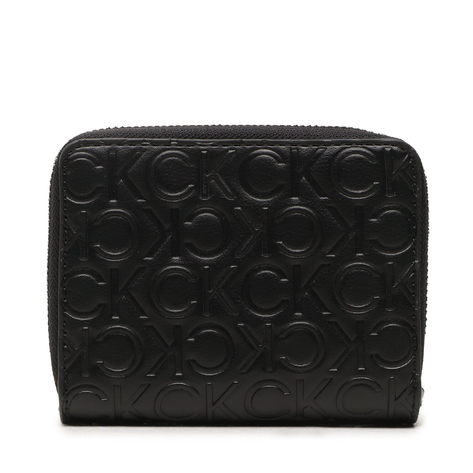 Calvin Klein Portofel Mic de Damă Ck Must Wallet W/Flap Md-Emb Mn K60K610950 Negru - Pled.ro