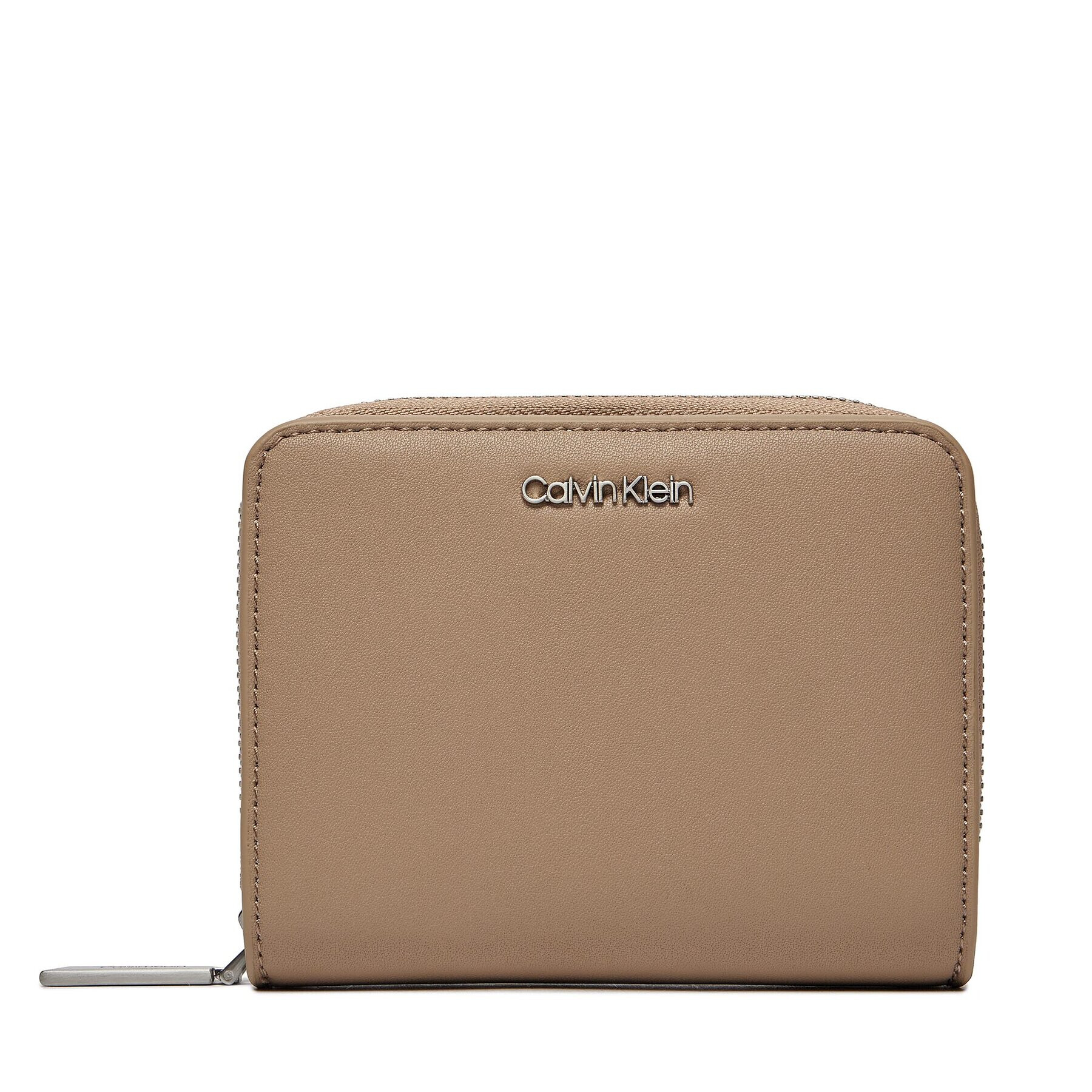 Calvin Klein Portofel Mic de Damă Ck Must Z/A Wallet W/Flap Md K60K607432 Bej - Pled.ro