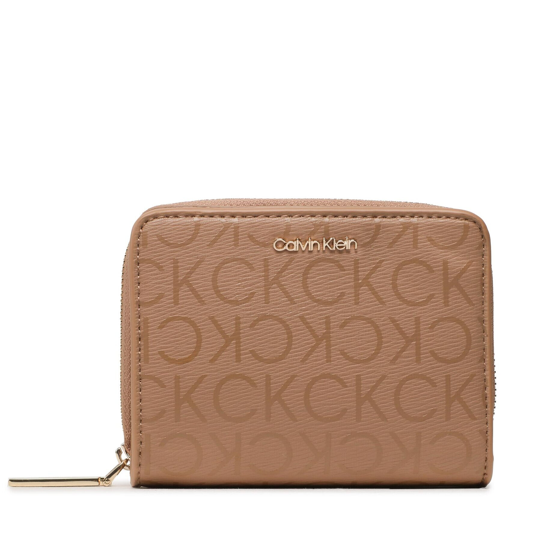 Calvin Klein Portofel Mic de Damă Ck Must Z/A Wltt Flp Md Epi Mono K60K609996 Maro - Pled.ro