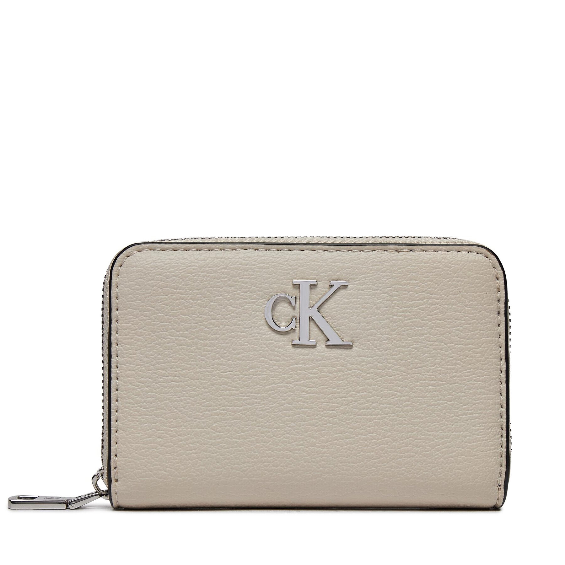 Calvin Klein Portofel Mic de Damă Minimal Monogram Med Za K60K611500 Bej - Pled.ro