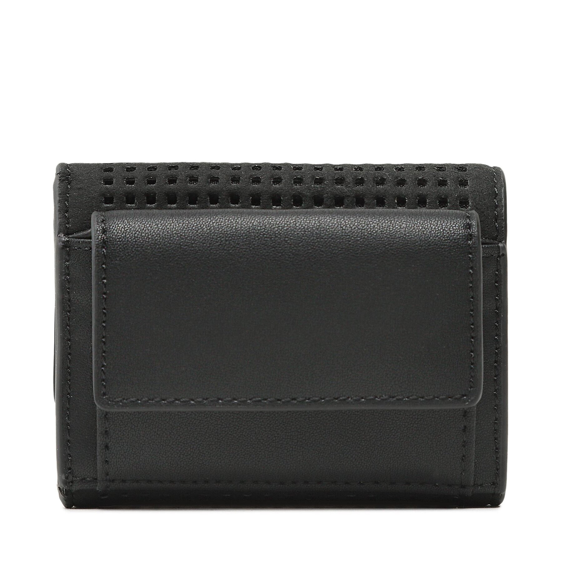 Calvin Klein Portofel Mic de Damă Re-Lock Trifold Xxs Perf K60K610662 Negru - Pled.ro