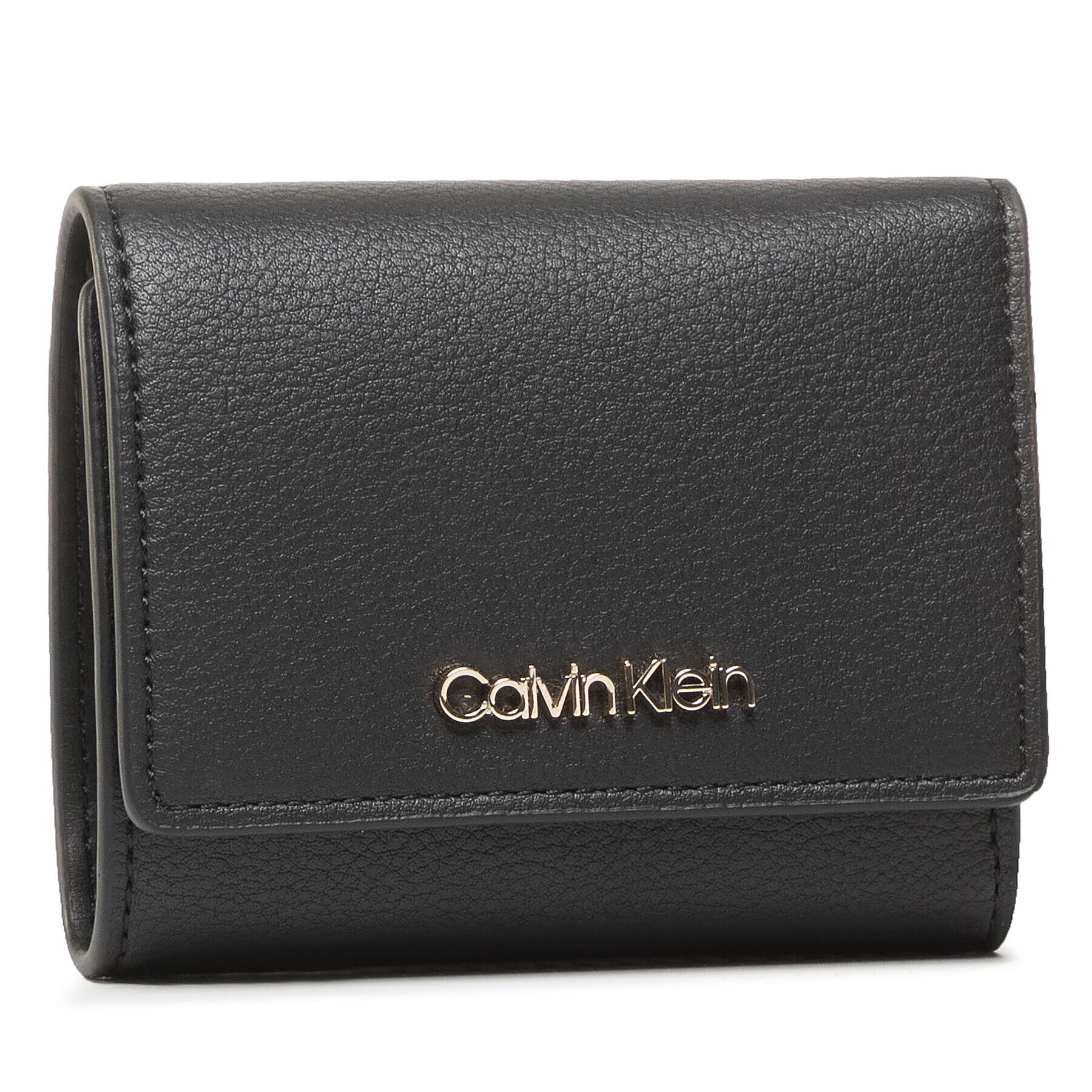 Calvin Klein Portofel Mic de Damă Ck Must Trifold Sm K60K607251 Negru - Pled.ro