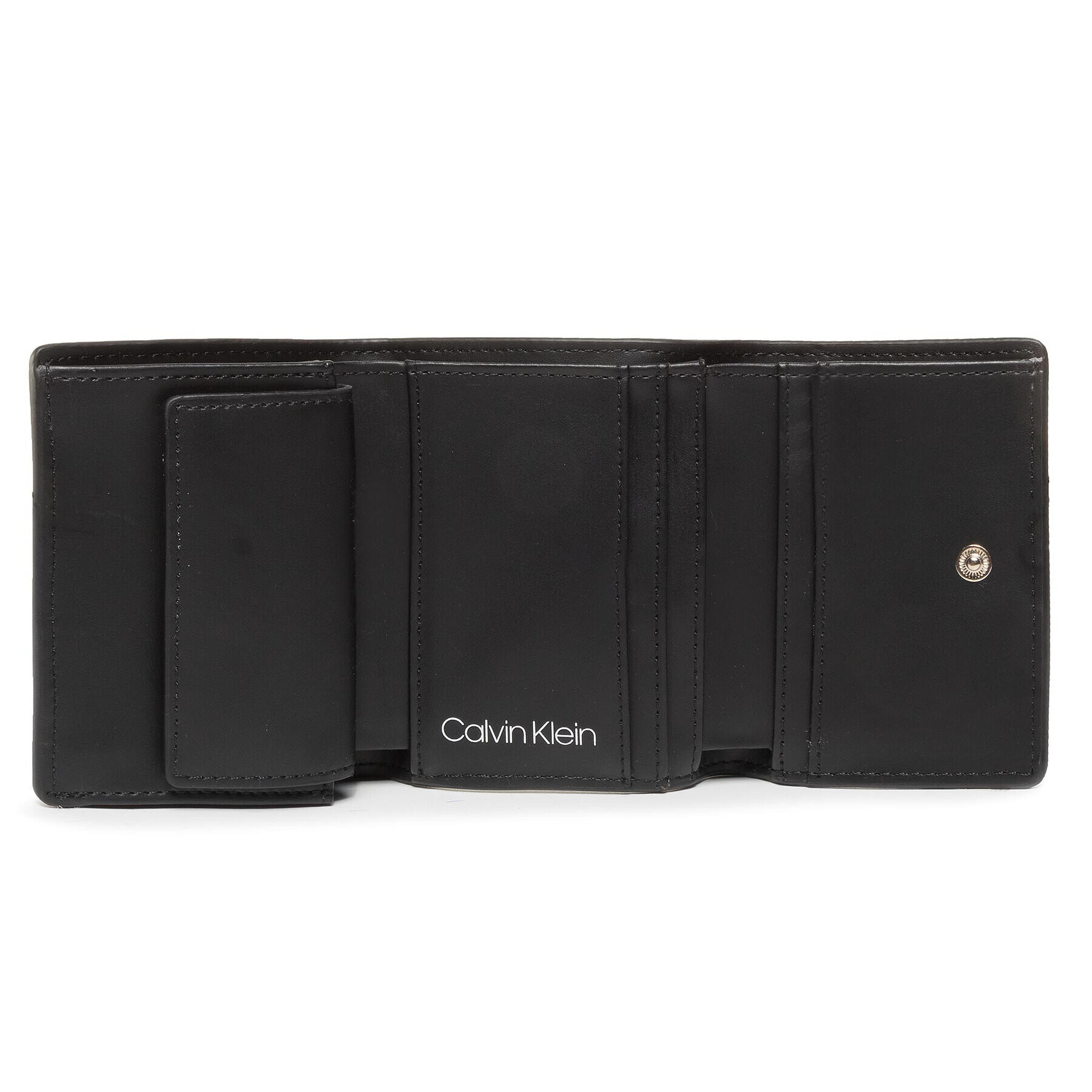 Calvin Klein Portofel Mic de Damă Ck Must Trifold Sm K60K607251 Negru - Pled.ro