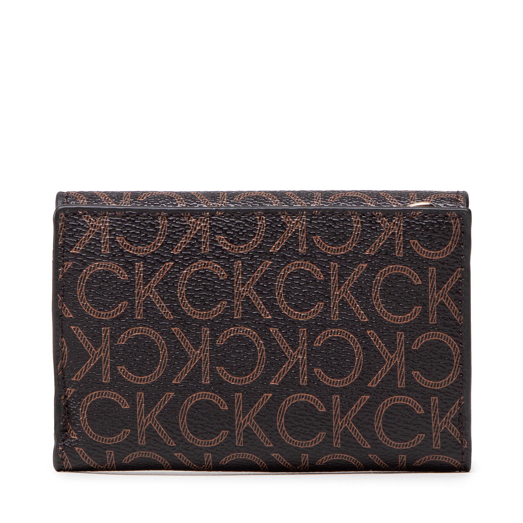 Calvin Klein Portofel Mic de Damă Ck Must Trifold Sm Mono K60K609559 Maro - Pled.ro