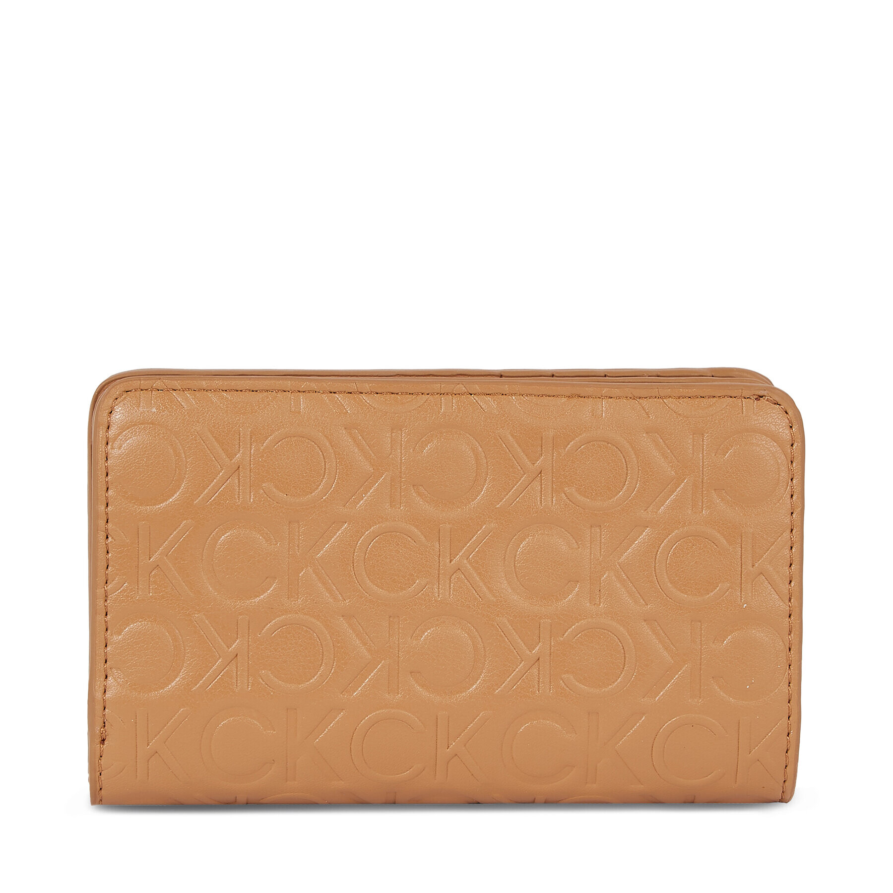 Calvin Klein Portofel pentru femei Re-Lock Bifold Fr Wallet Emb K60K611318 Maro - Pled.ro