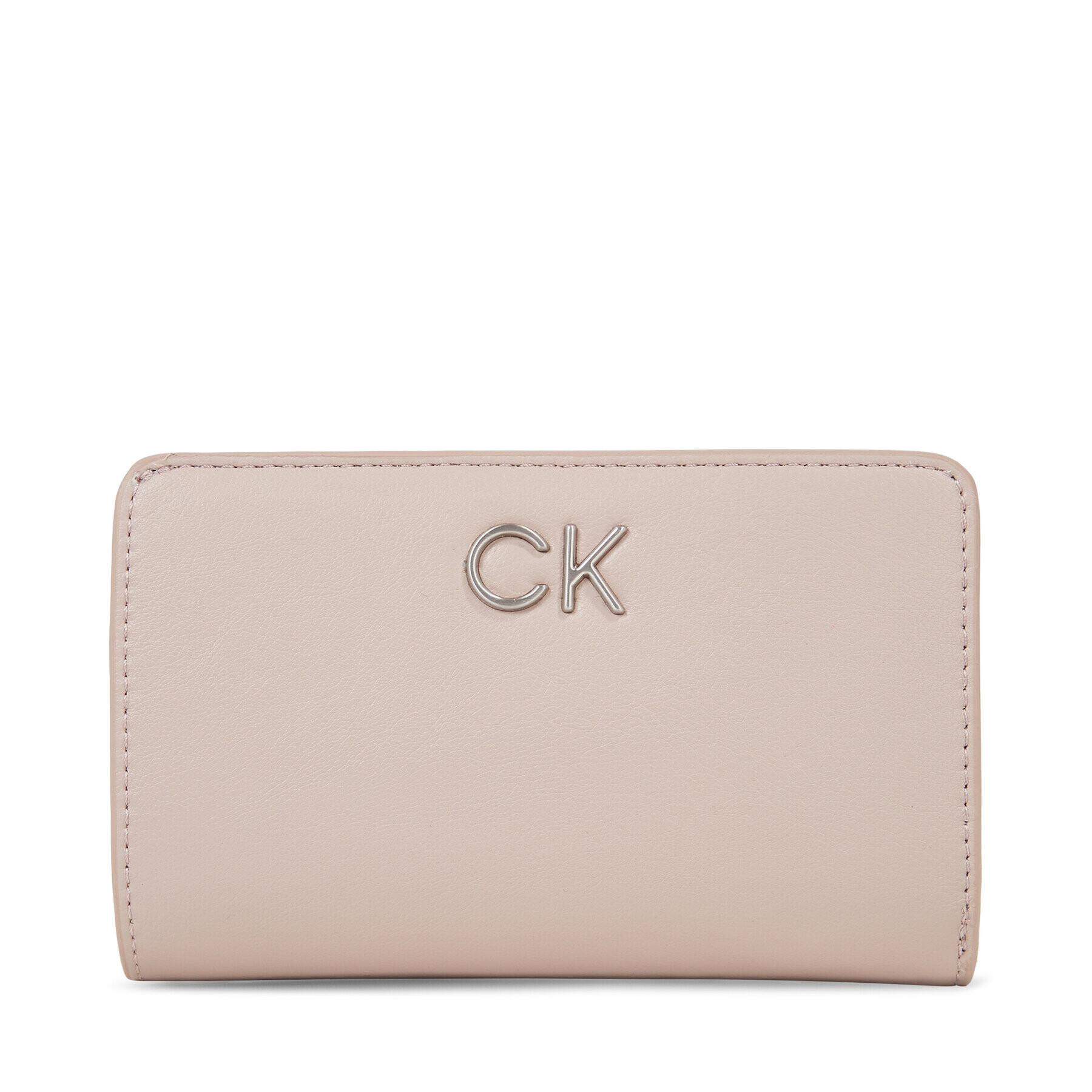 Calvin Klein Portofel pentru femei Re-Lock Bifold French Wallet K60K608992 Gri - Pled.ro