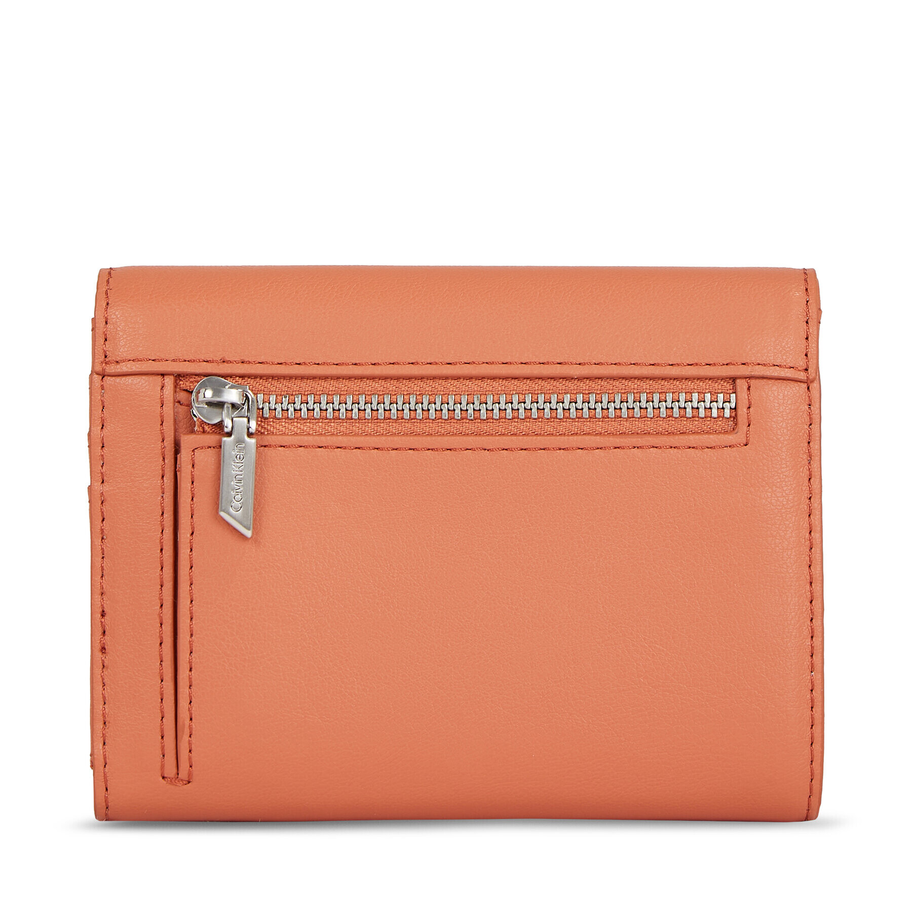 Calvin Klein Portofel pentru femei Re-Lock Trifold Md K60K608994 Maro - Pled.ro