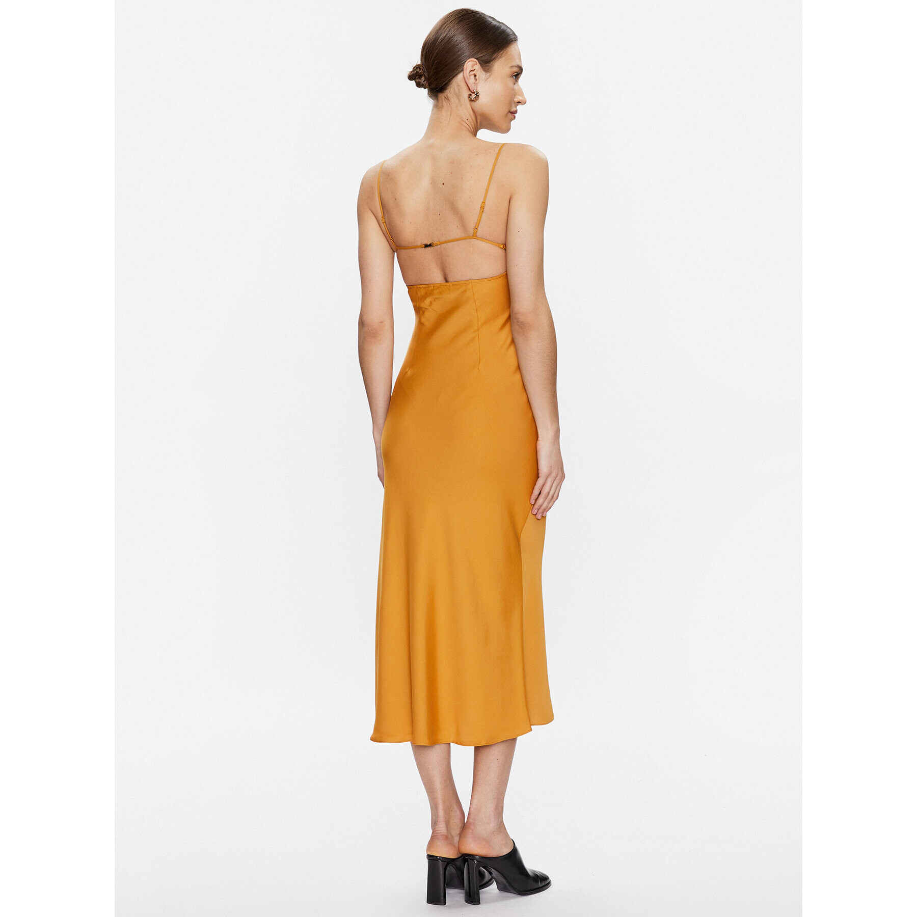 Calvin Klein Rochie cocktail K20K205228 Portocaliu Slim Fit - Pled.ro