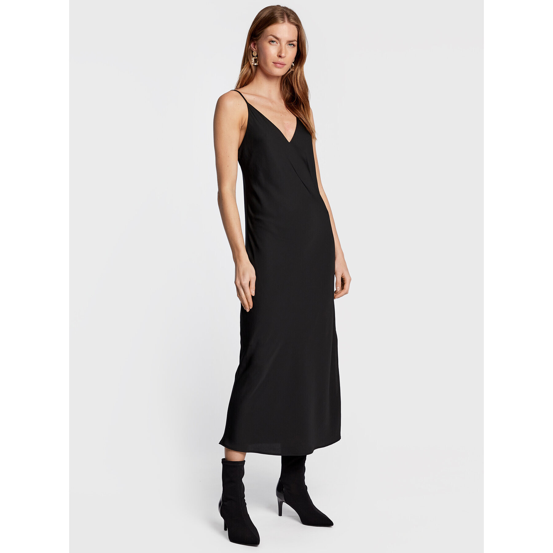 Calvin Klein Rochie cocktail K20K205542 Negru Slim Fit - Pled.ro