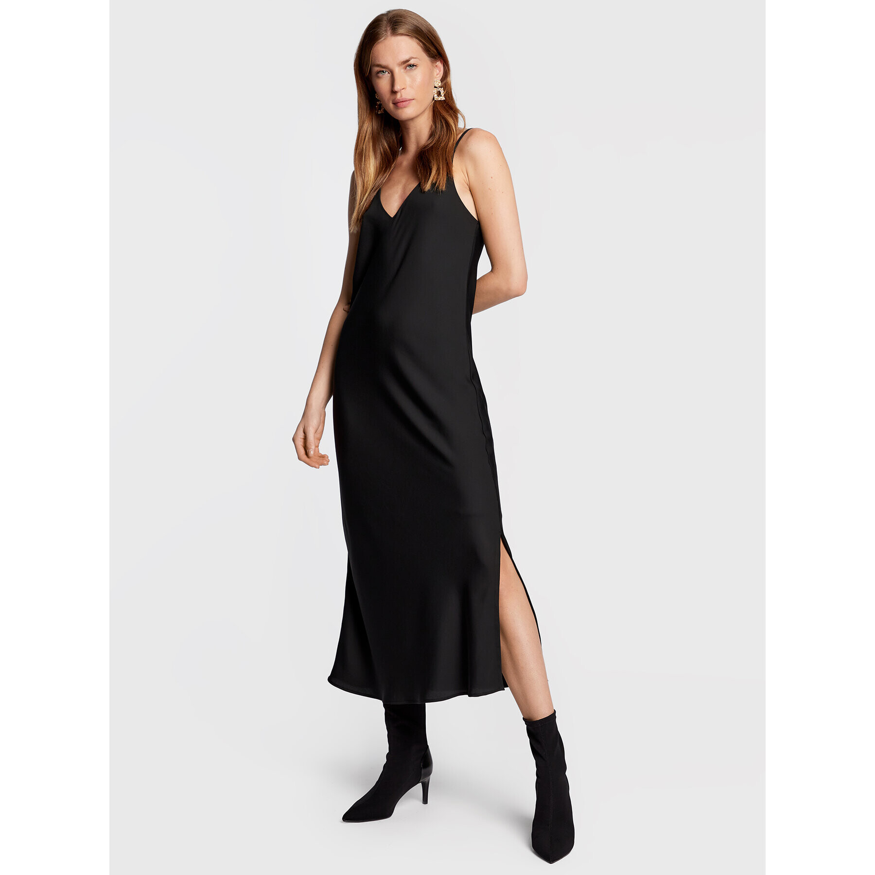 Calvin Klein Rochie cocktail K20K205542 Negru Slim Fit - Pled.ro