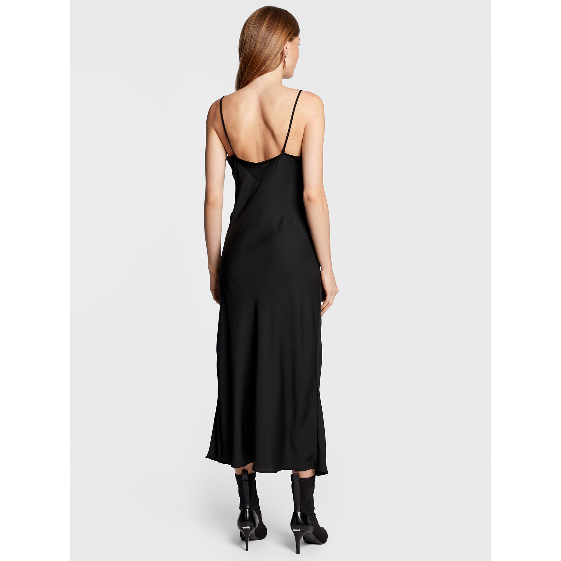 Calvin Klein Rochie cocktail K20K205542 Negru Slim Fit - Pled.ro