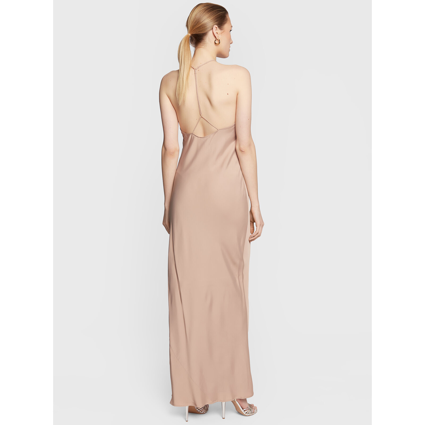 Calvin Klein Rochie de seară Shine Slip K20K205019 Bej Regular Fit - Pled.ro