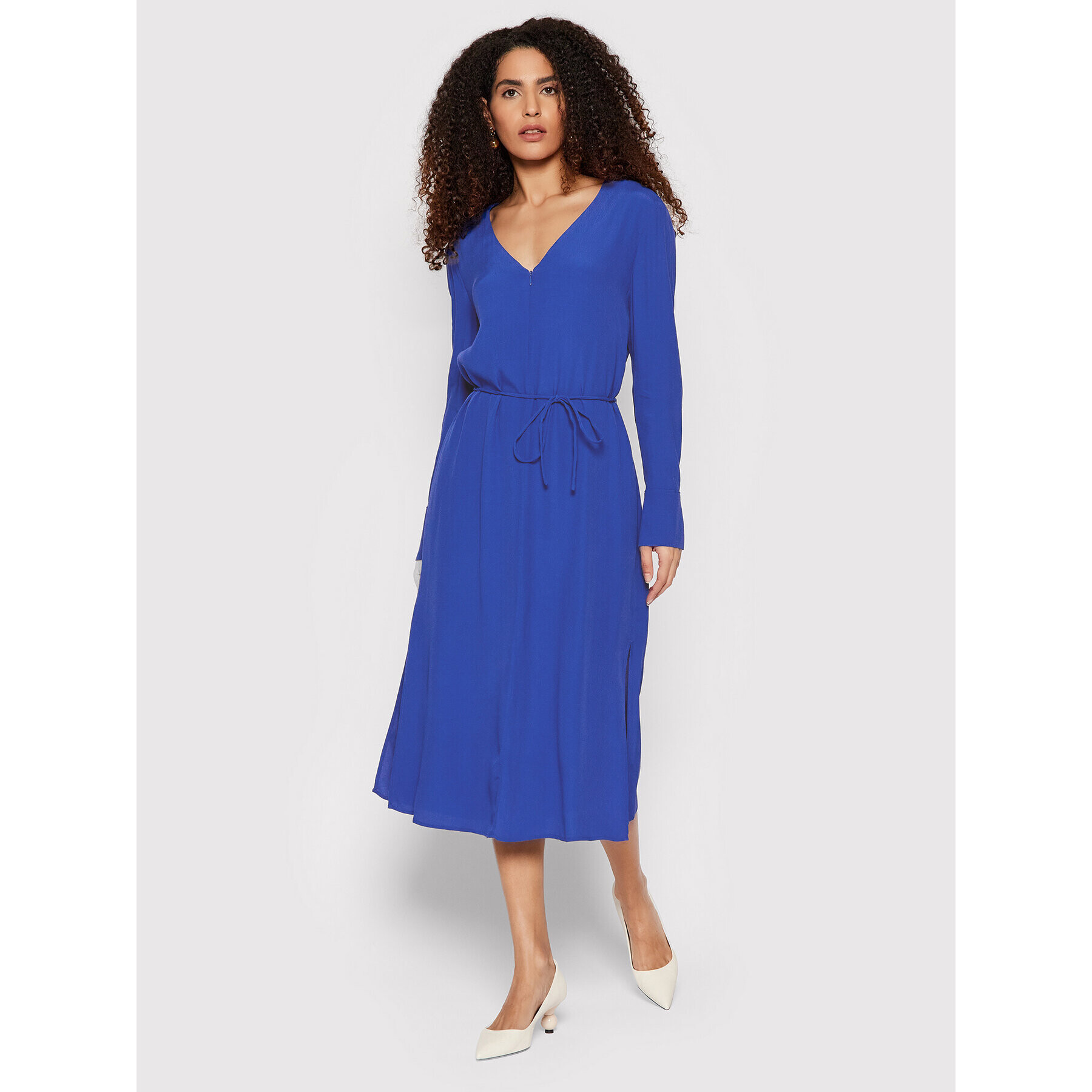 Calvin Klein Rochie de zi Crepe K20K203575 Bleumarin Regular Fit - Pled.ro