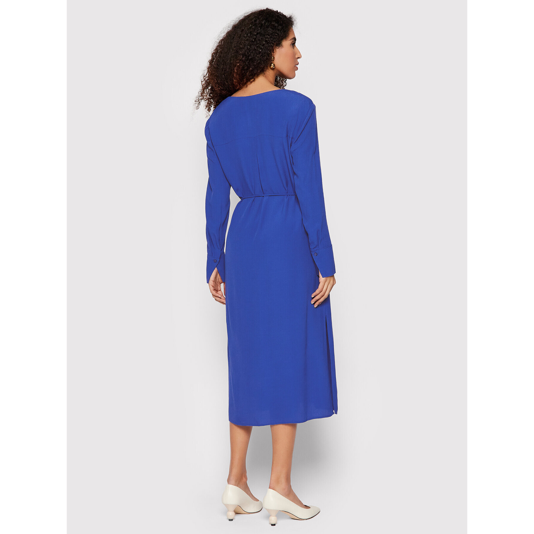 Calvin Klein Rochie de zi Crepe K20K203575 Bleumarin Regular Fit - Pled.ro