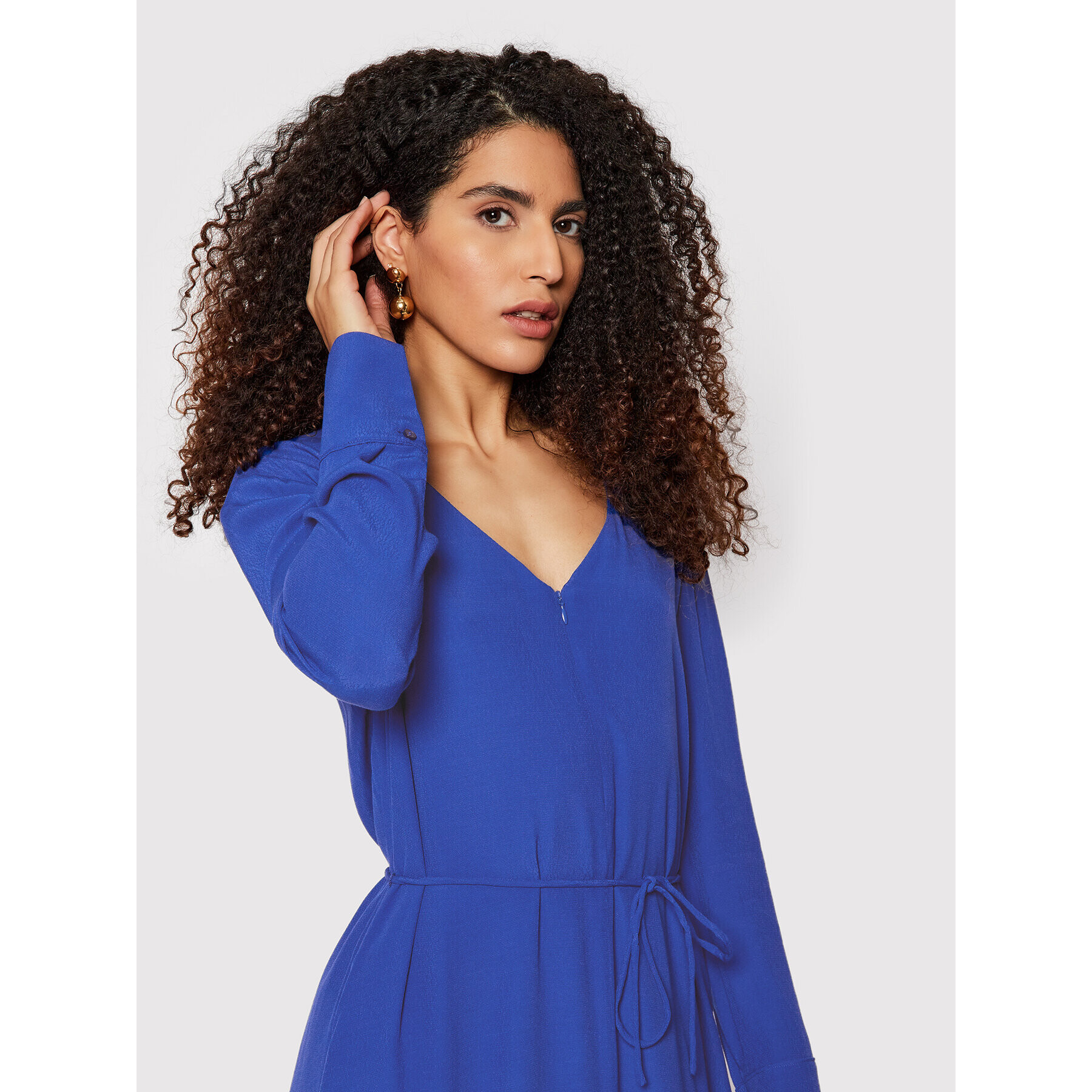 Calvin Klein Rochie de zi Crepe K20K203575 Bleumarin Regular Fit - Pled.ro