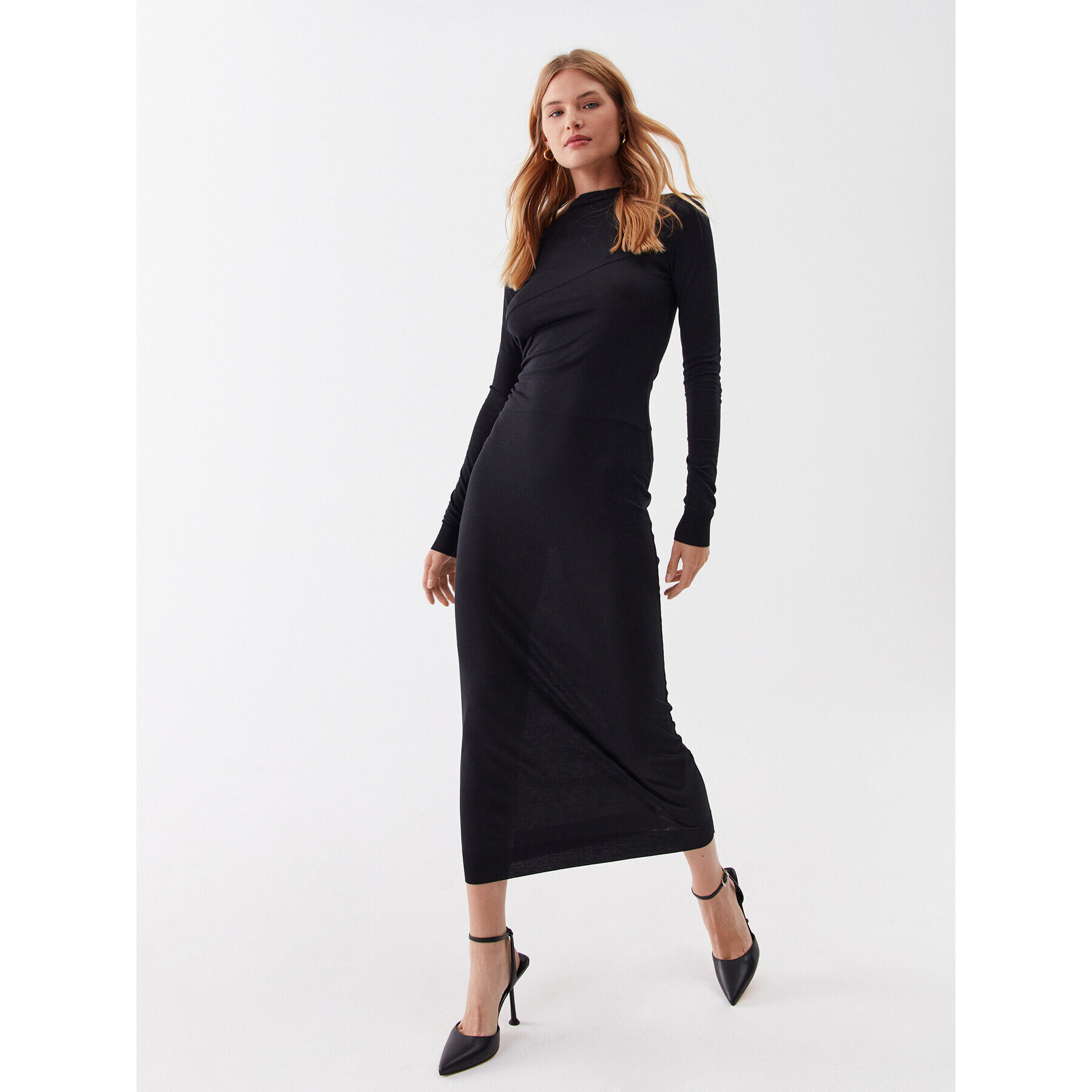 Calvin Klein Rochie de zi K20K205755 Negru Slim Fit - Pled.ro