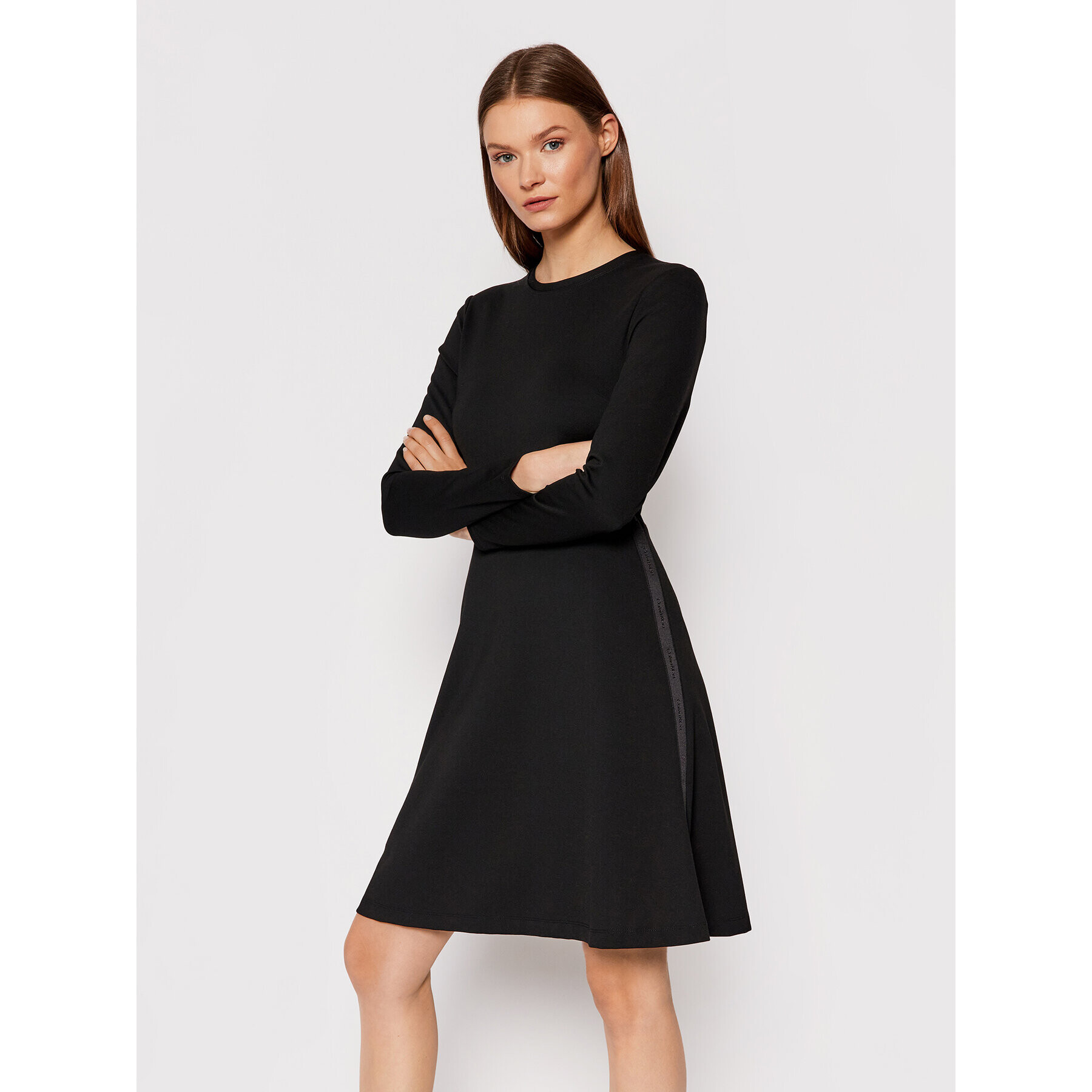 Calvin Klein Rochie de zi Milano K20K203287 Negru Regular Fit - Pled.ro