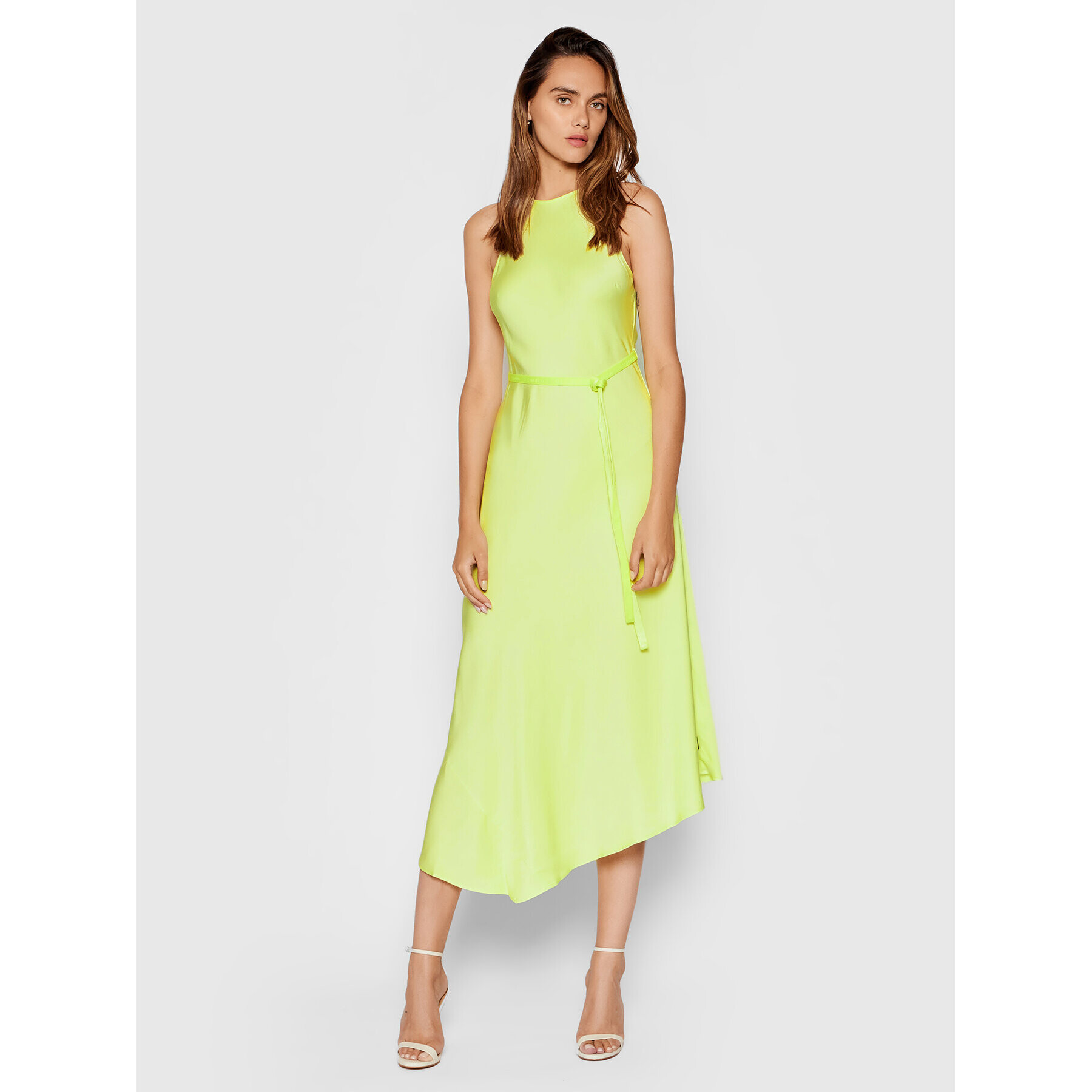 Calvin Klein Rochie de zi Shine K20K203066 Verde Regular Fit - Pled.ro