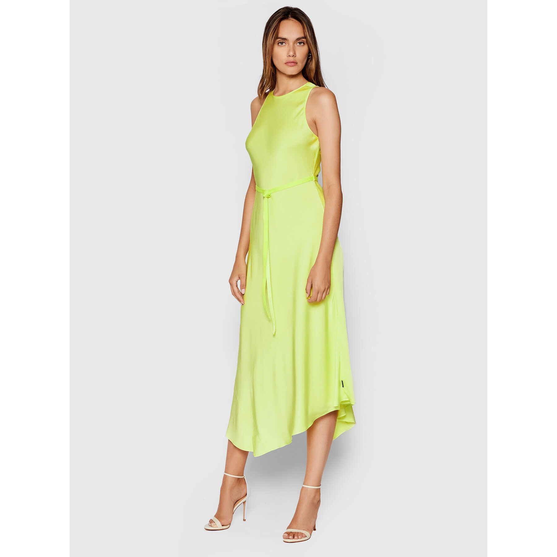 Calvin Klein Rochie de zi Shine K20K203066 Verde Regular Fit - Pled.ro