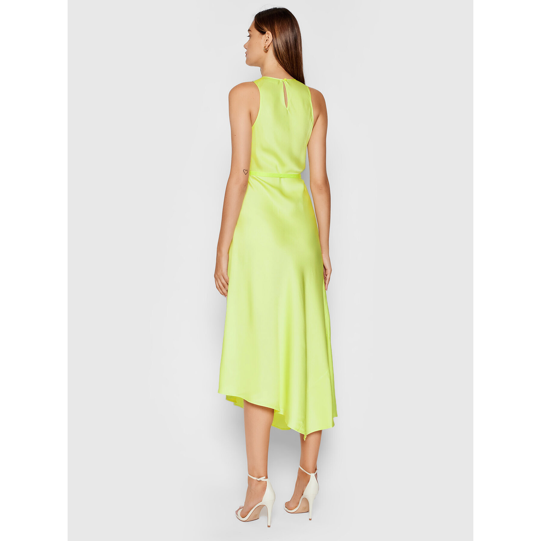 Calvin Klein Rochie de zi Shine K20K203066 Verde Regular Fit - Pled.ro