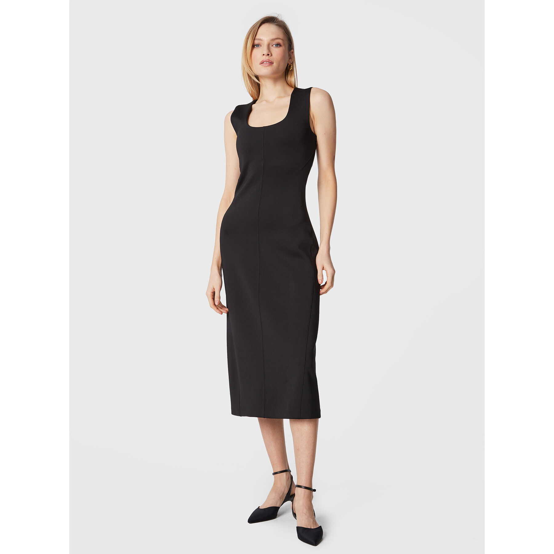 Calvin Klein Rochie de zi Technical K20K205022 Negru Regular Fit - Pled.ro