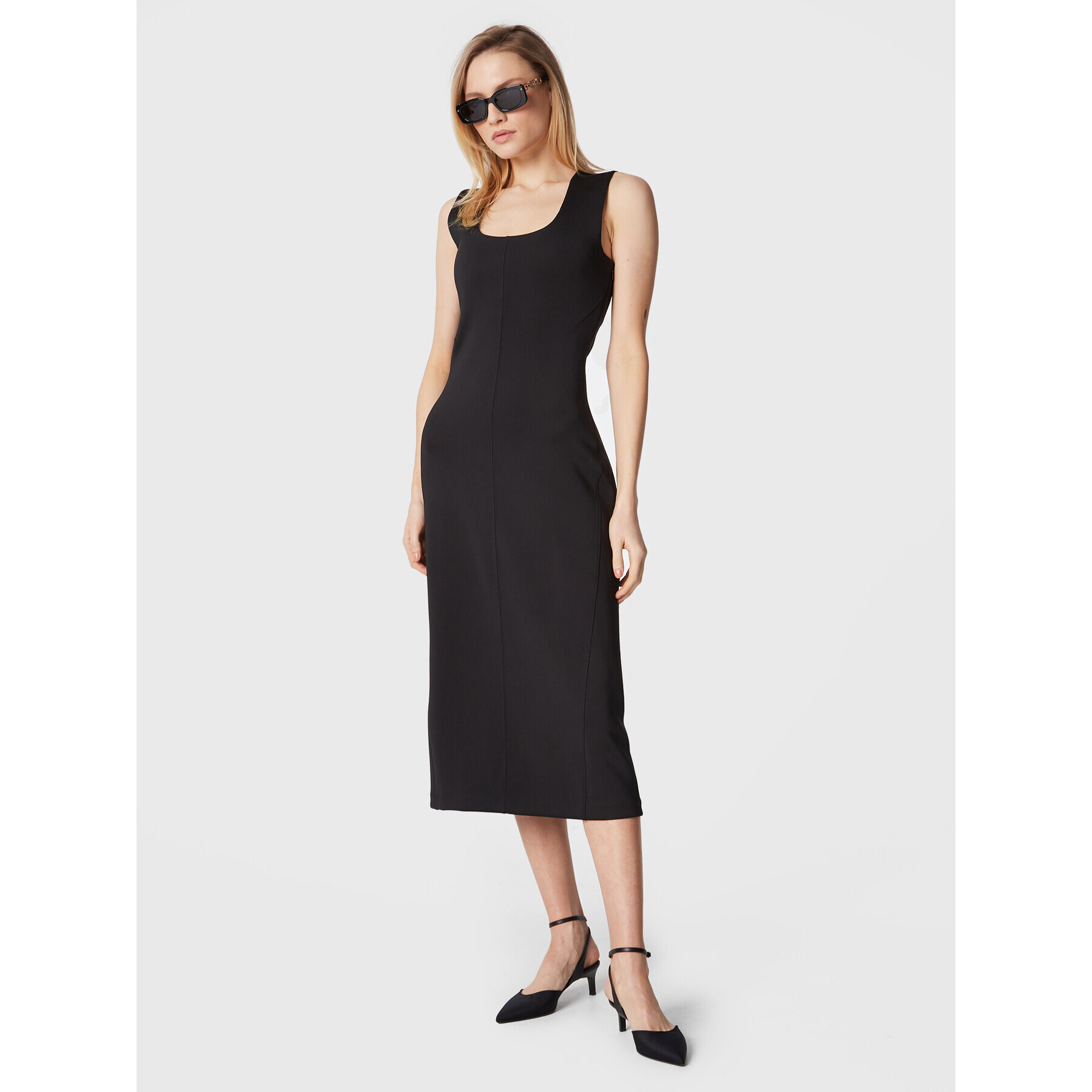 Calvin Klein Rochie de zi Technical K20K205022 Negru Regular Fit - Pled.ro