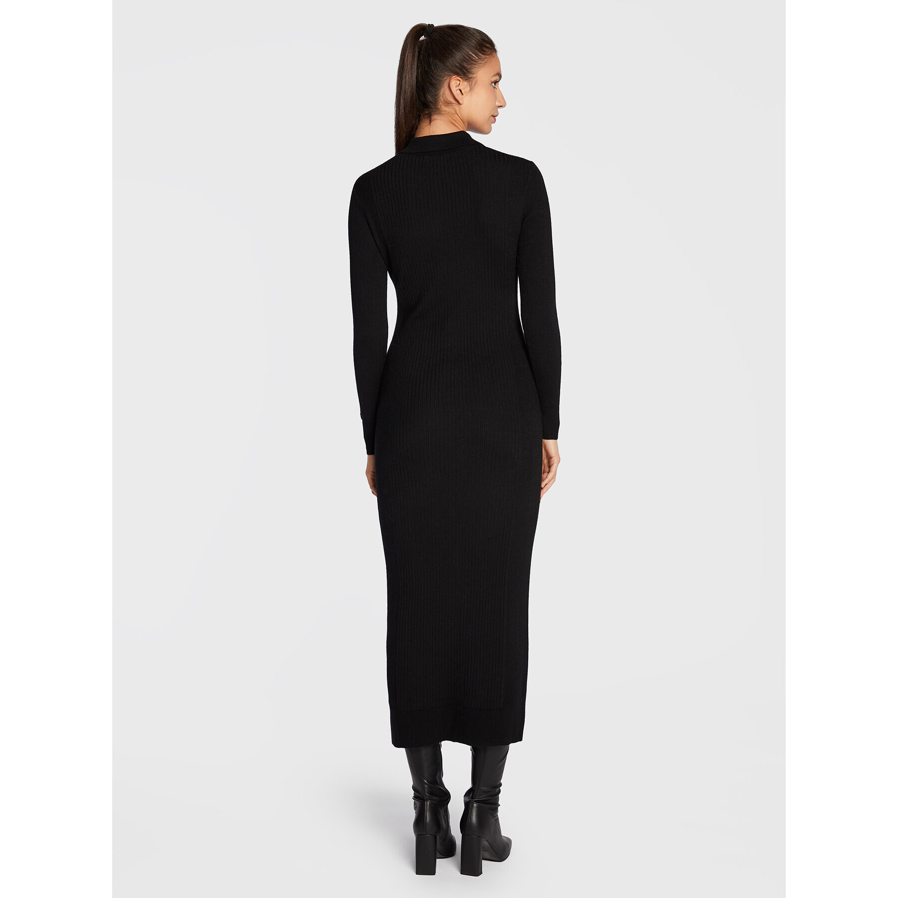 Calvin Klein Rochie tricotată K20K204940 Negru Slim Fit - Pled.ro