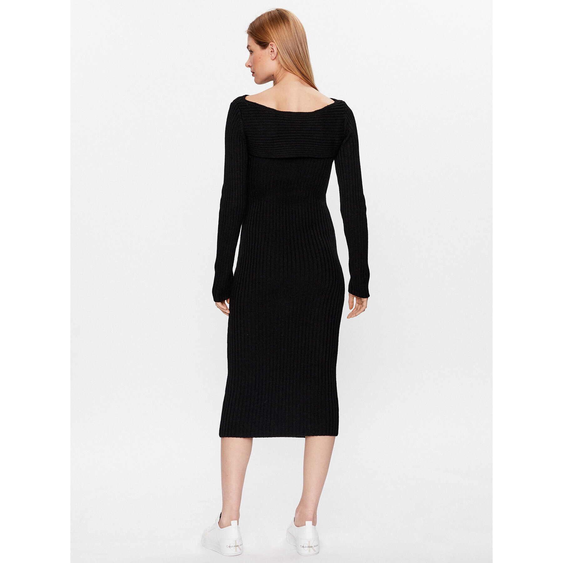 Calvin Klein Rochie tricotată K20K205880 Negru Slim Fit - Pled.ro