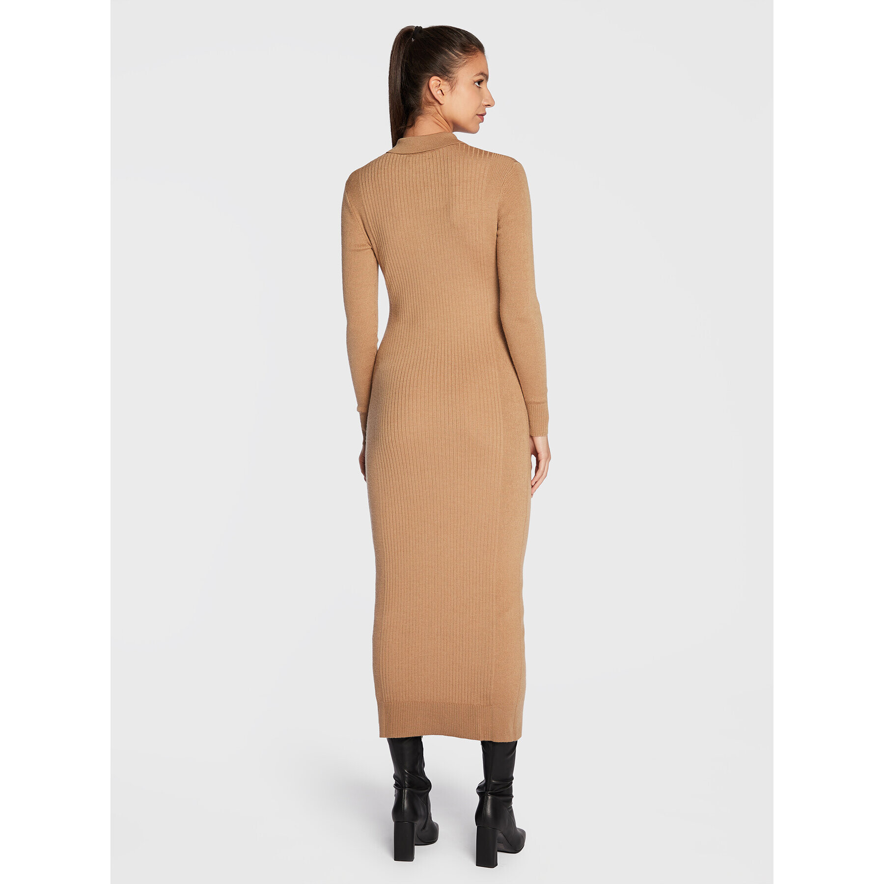 Calvin Klein Rochie tricotată K20K204940 Bej Slim Fit - Pled.ro