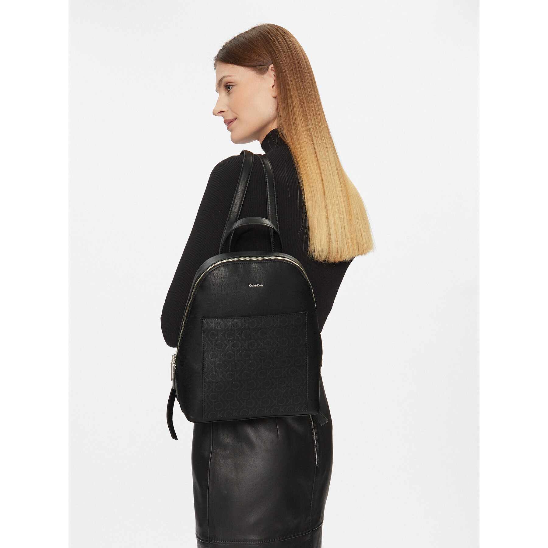 Calvin Klein Rucsac Ck Must Dome Backpack_Epi Mono K60K611442 Negru - Pled.ro