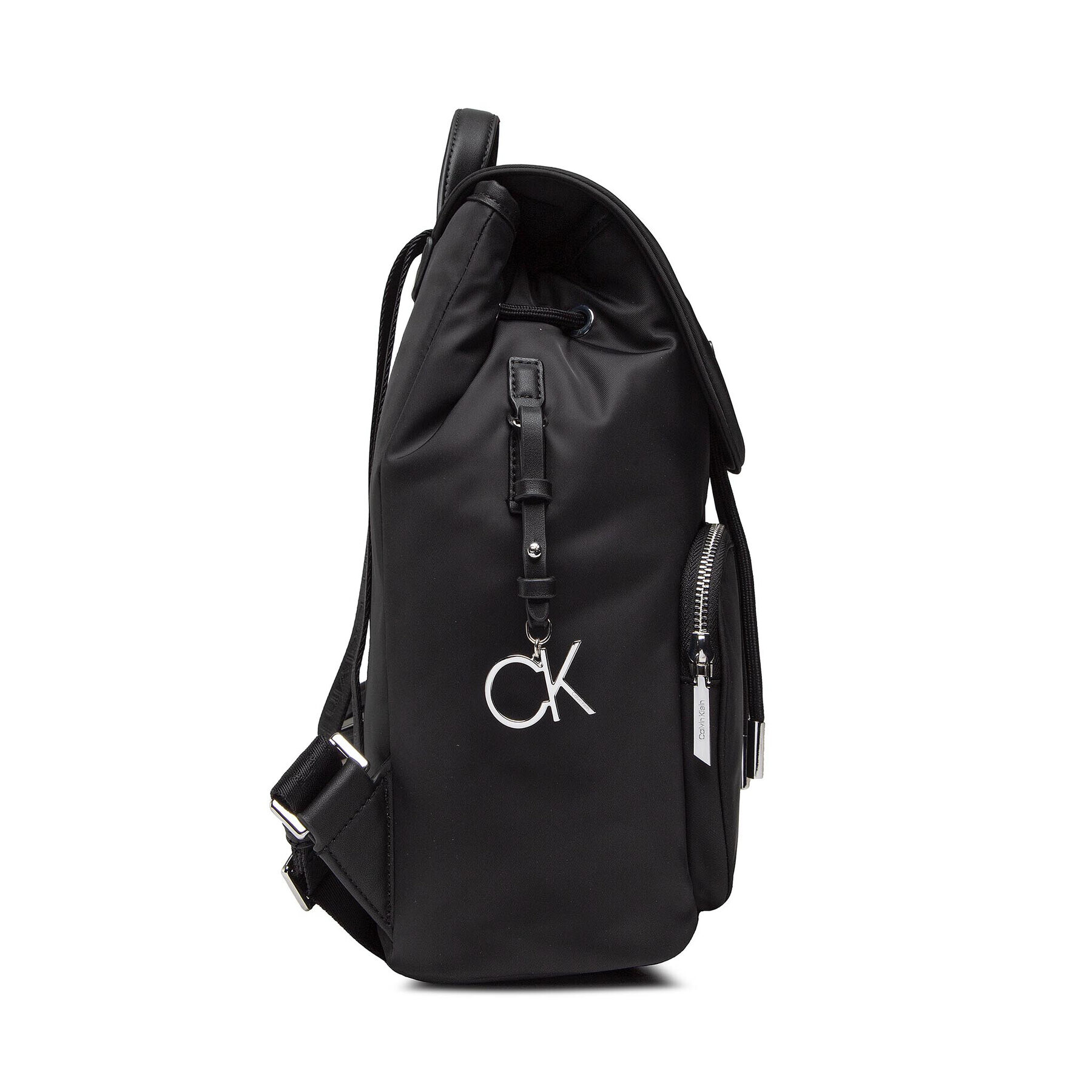 Calvin Klein Rucsac Ck Must Nylon Backpack W/Flap K60K609901 Negru - Pled.ro