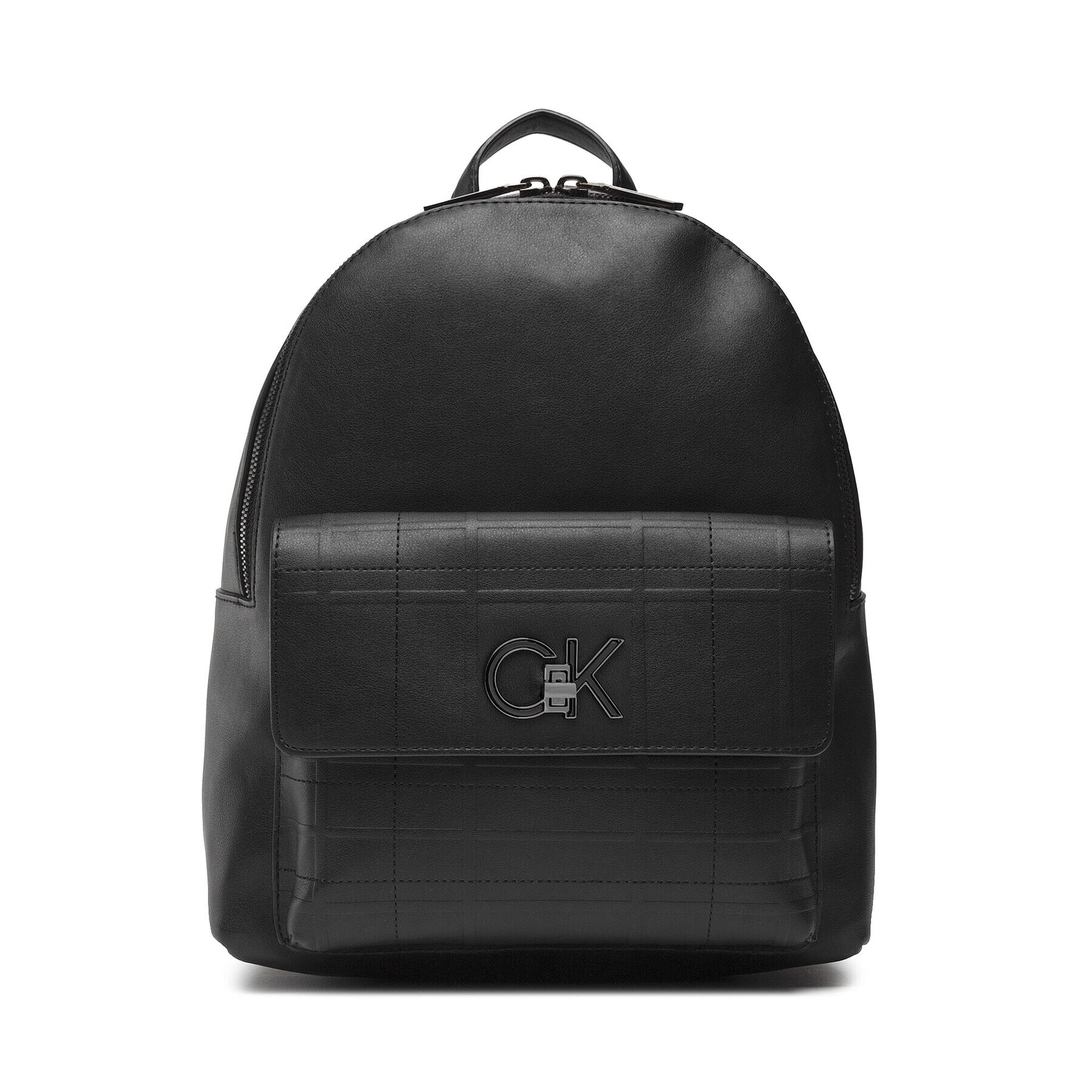 Calvin Klein Rucsac Re-Lock Backpack With Flap Quilt K60K609626 Negru - Pled.ro