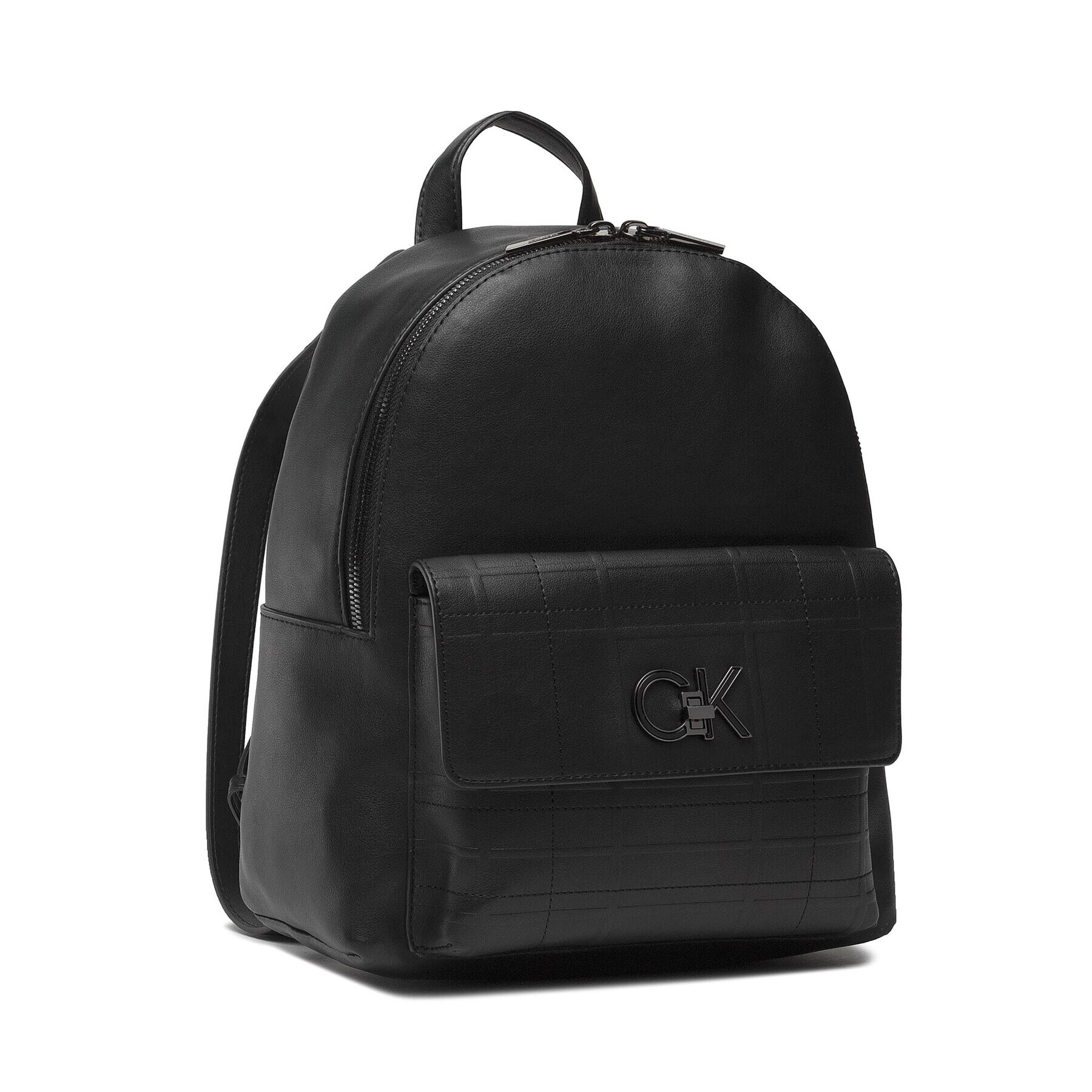 Calvin Klein Rucsac Re-Lock Backpack With Flap Quilt K60K609626 Negru - Pled.ro