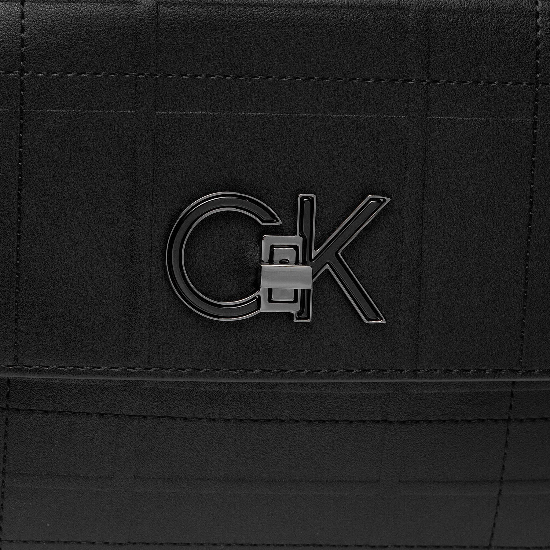 Calvin Klein Rucsac Re-Lock Backpack With Flap Quilt K60K609626 Negru - Pled.ro