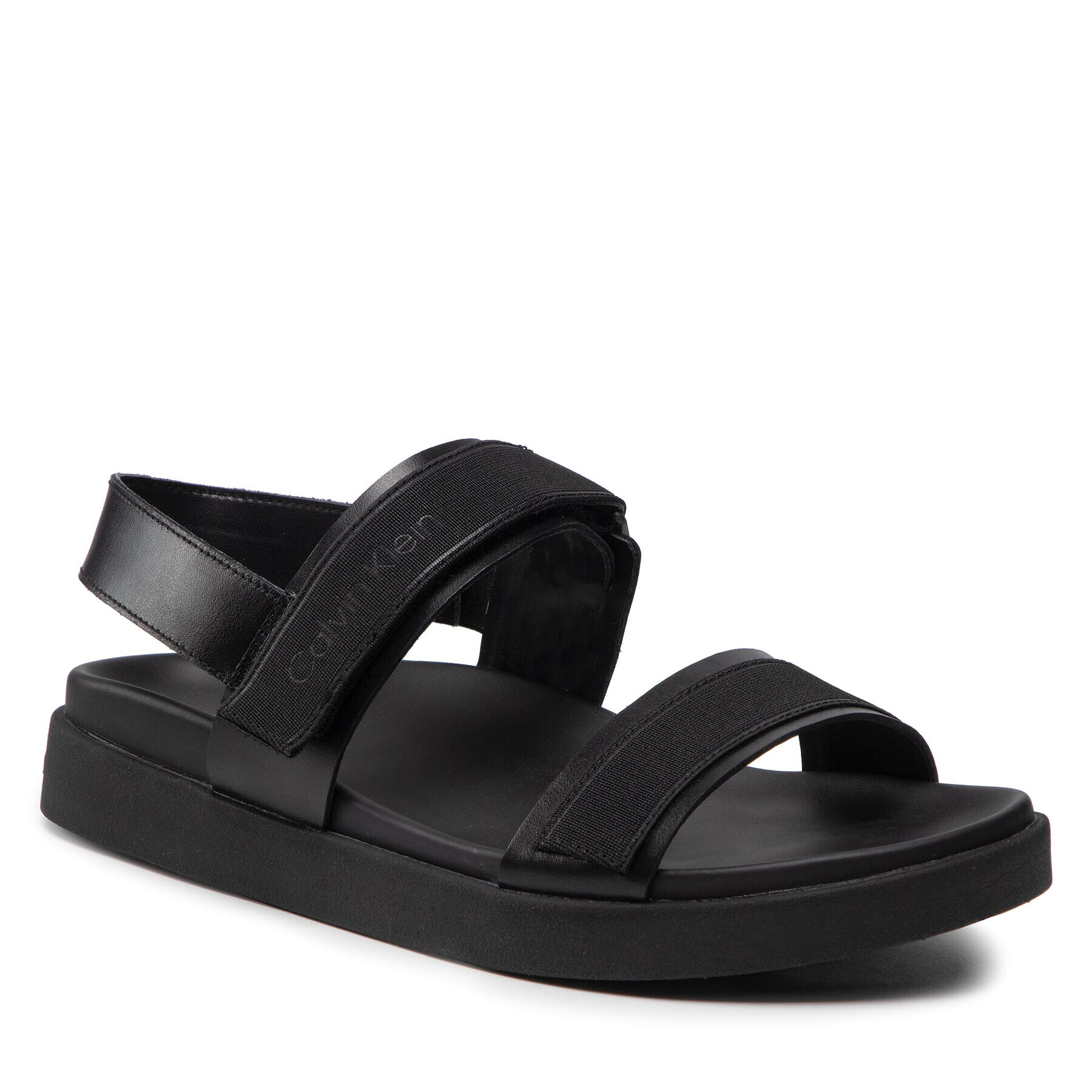 Calvin Klein Sandale Back Strap Sandal Wb HM0HM00466 Negru - Pled.ro