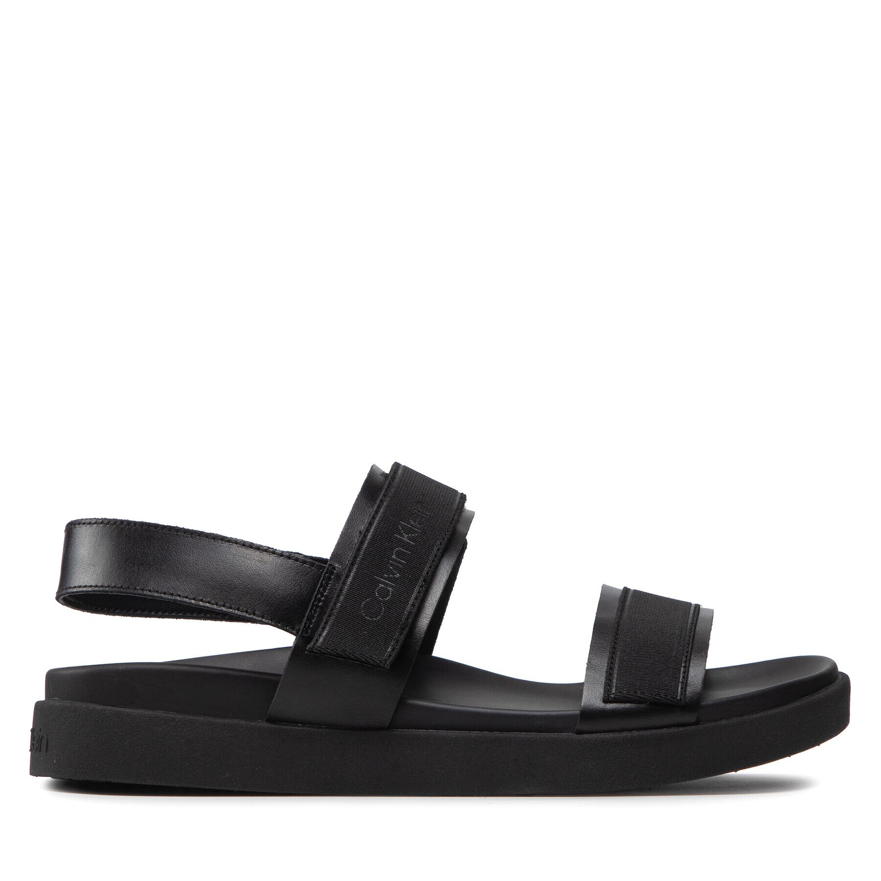 Calvin Klein Sandale Back Strap Sandal Wb HM0HM00466 Negru - Pled.ro