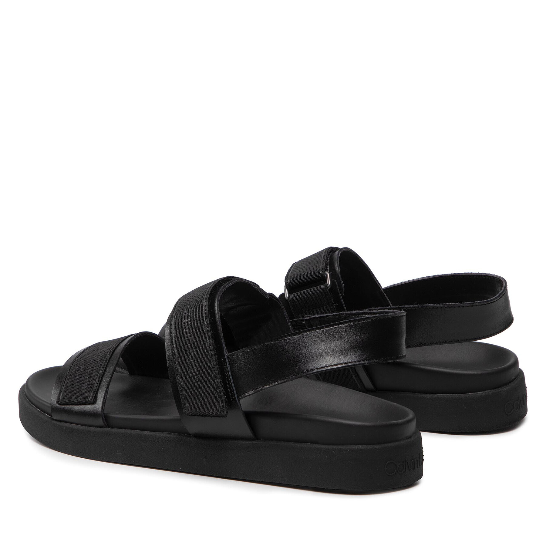 Calvin Klein Sandale Back Strap Sandal Wb HM0HM00466 Negru - Pled.ro